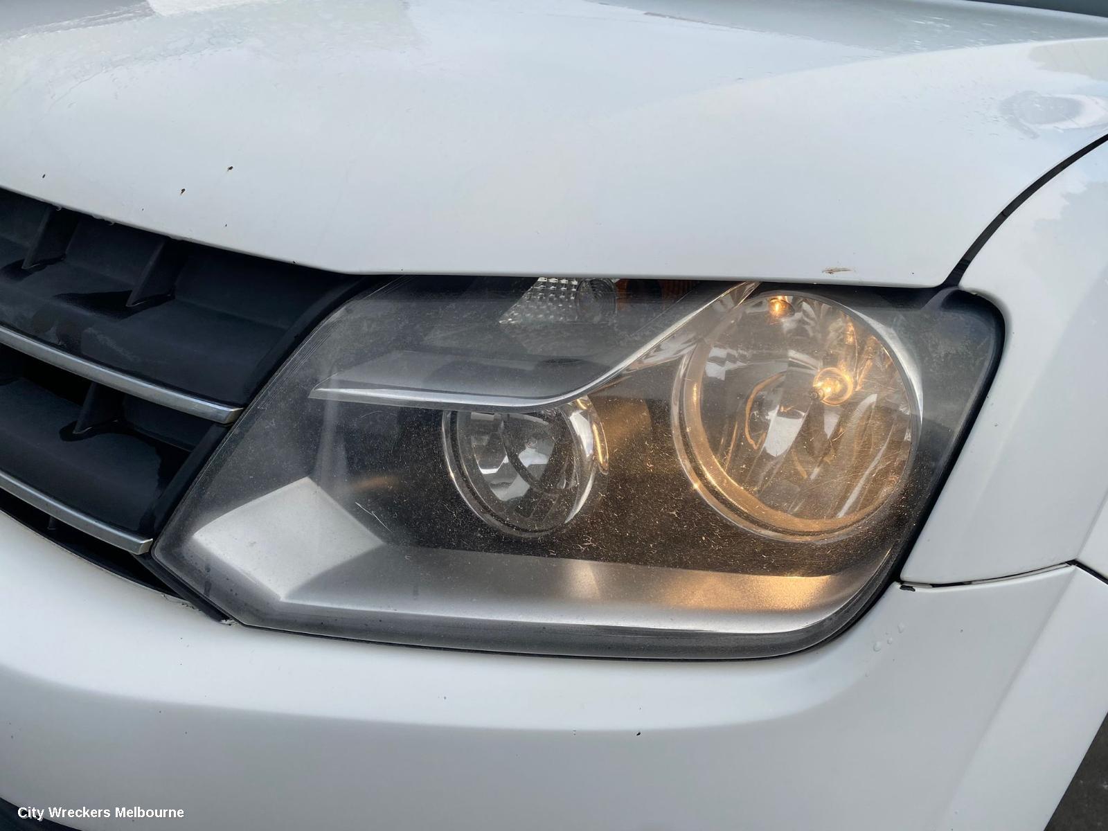 VOLKSWAGEN AMAROK LEFT HEADLAMP, 2H, HALOGEN TYPE, 10/2010 - 09/2022