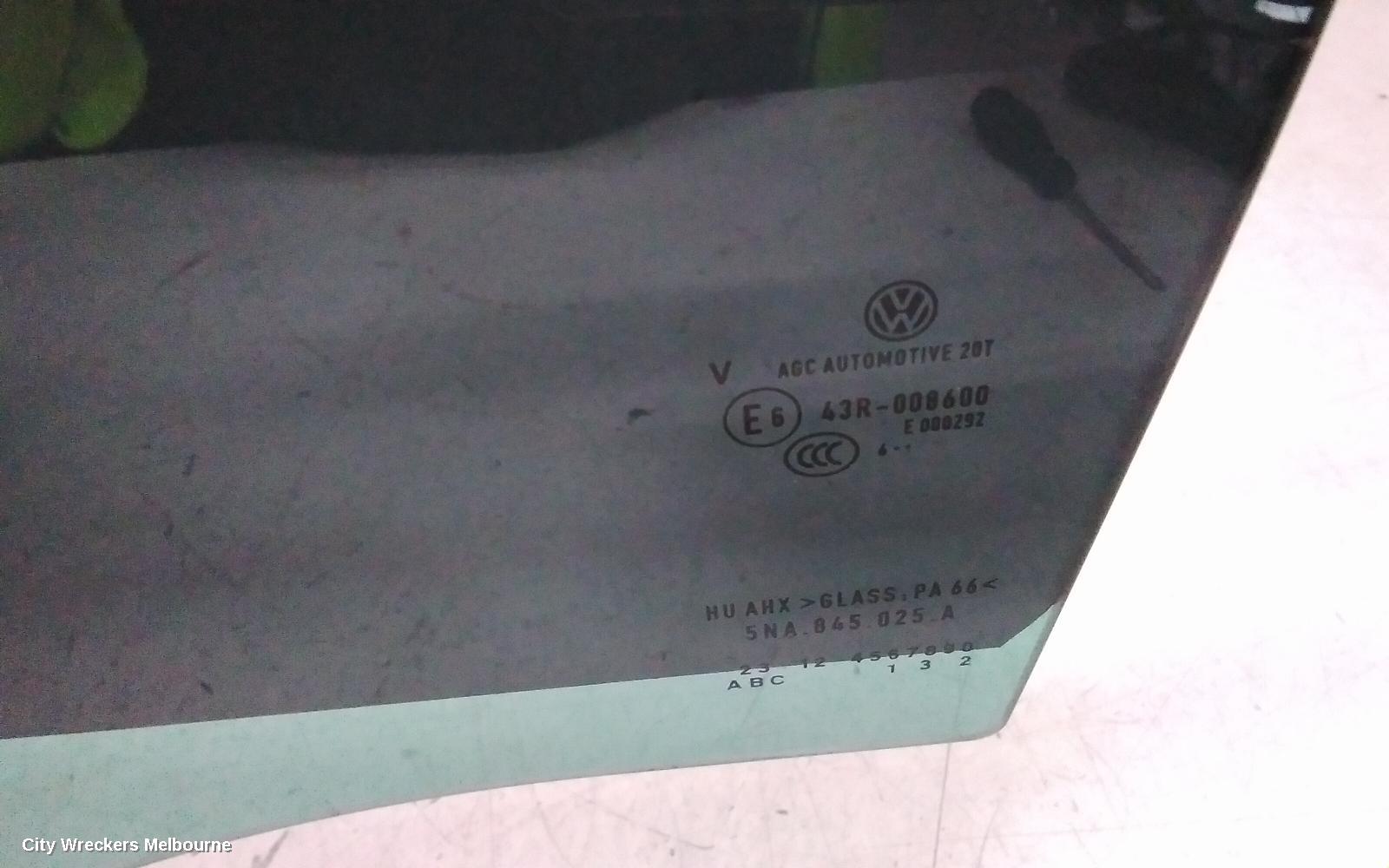 VOLKSWAGEN TIGUAN LEFT REAR DOOR WINDOW, 5NA, PRIVACY TINT TYPE, NON ALLSPACE, 06/2016 - 02/2024