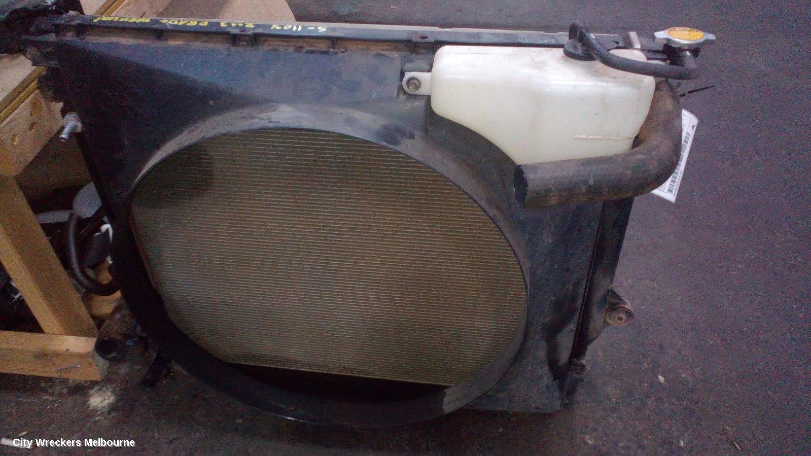TOYOTA PRADO RADIATOR, MANUAL, 4.0, 1GR-FE, PETROL, 120 SERIES, 02/2003 - 10/2009