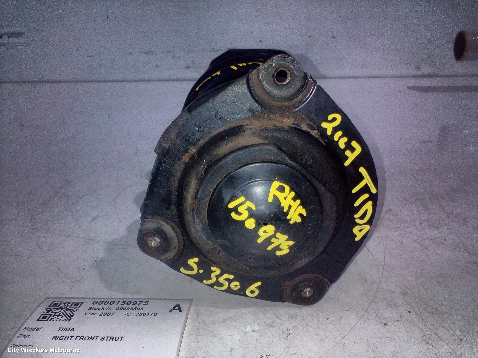 NISSAN TIIDA RIGHT FRONT STRUT, C11, HATCH/SEDAN, 09/2004 - 01/2013