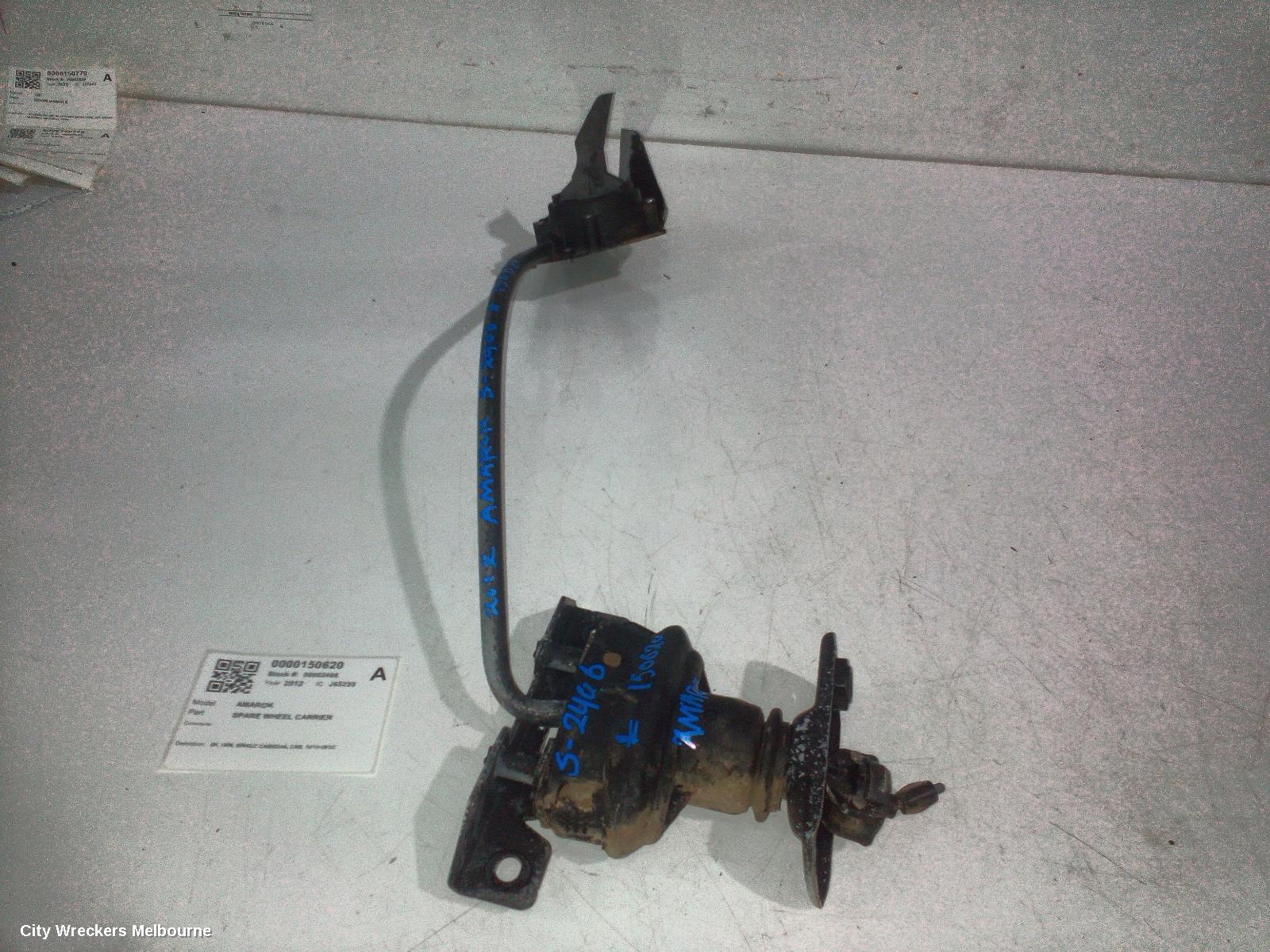 VOLKSWAGEN AMAROK SPARE WHEEL CARRIER, 2H, 16IN, SINGLE CAB/DUAL CAB, 10/2010 - 09/2022