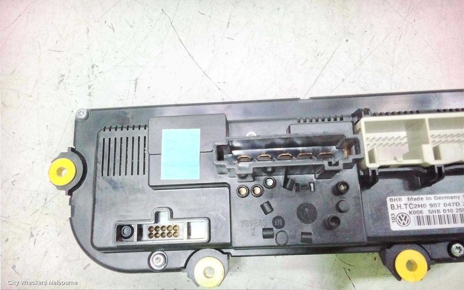 VOLKSWAGEN AMAROK HEATER/AC CONTROLS, NON CLIMATE CONTROL TYPE, 2H, 10/2010 - 09/2022