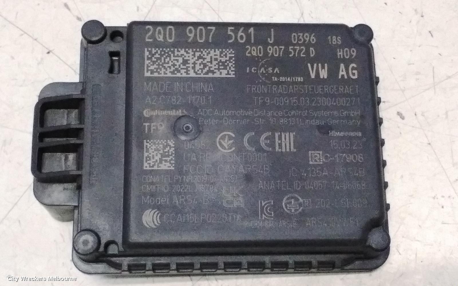 VOLKSWAGEN T-CROSS REVERSE CAMERA, C1, FRONT RADAR SENSOR, 01/2020 ONWARDS