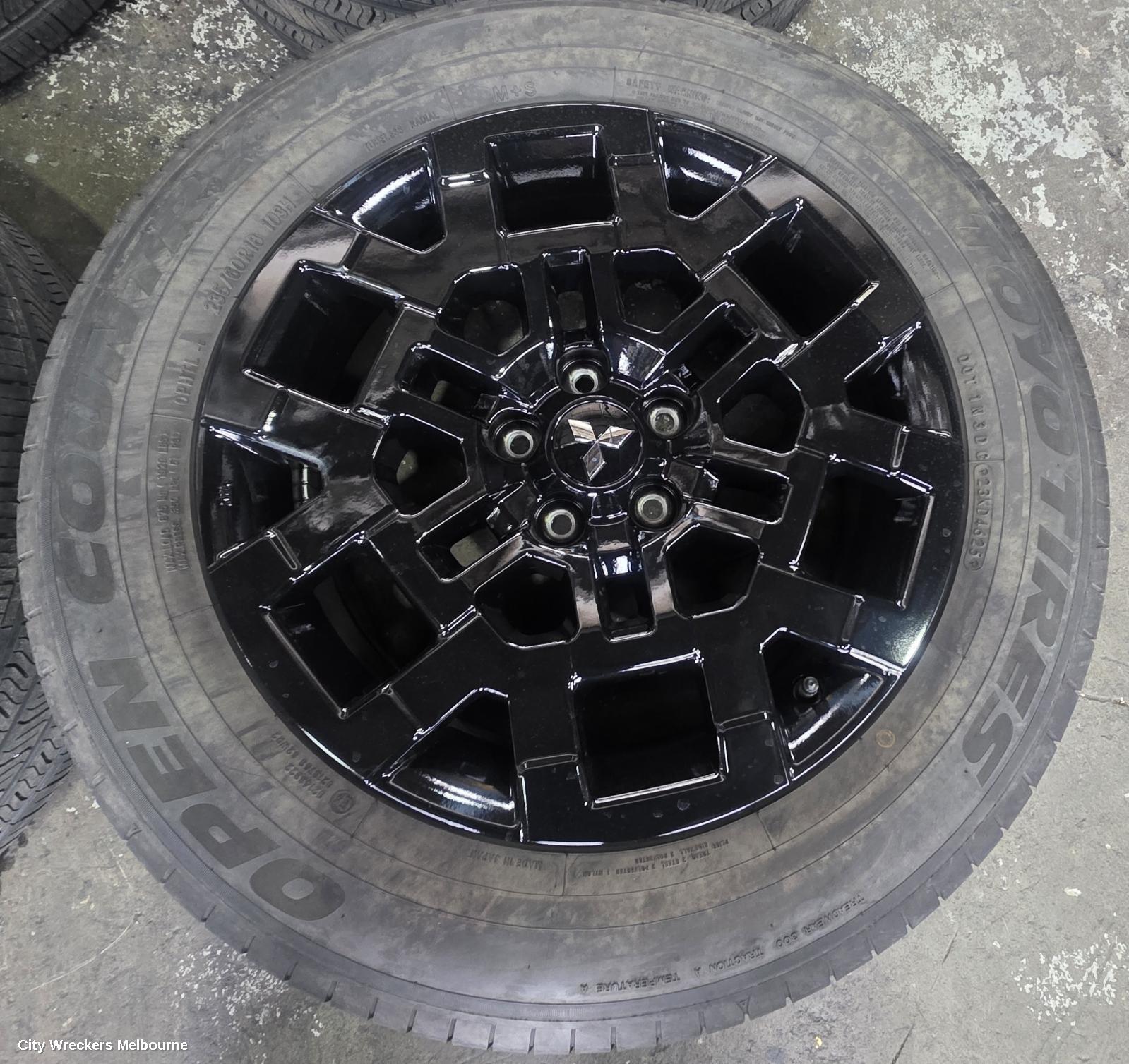 MITSUBISHI OUTLANDER WHEEL MAG, FACTORY, 18X7.5IN, MULTISPOKE, HIGH GLOSS BLACK, ZM, 01/2025 ONWARDS