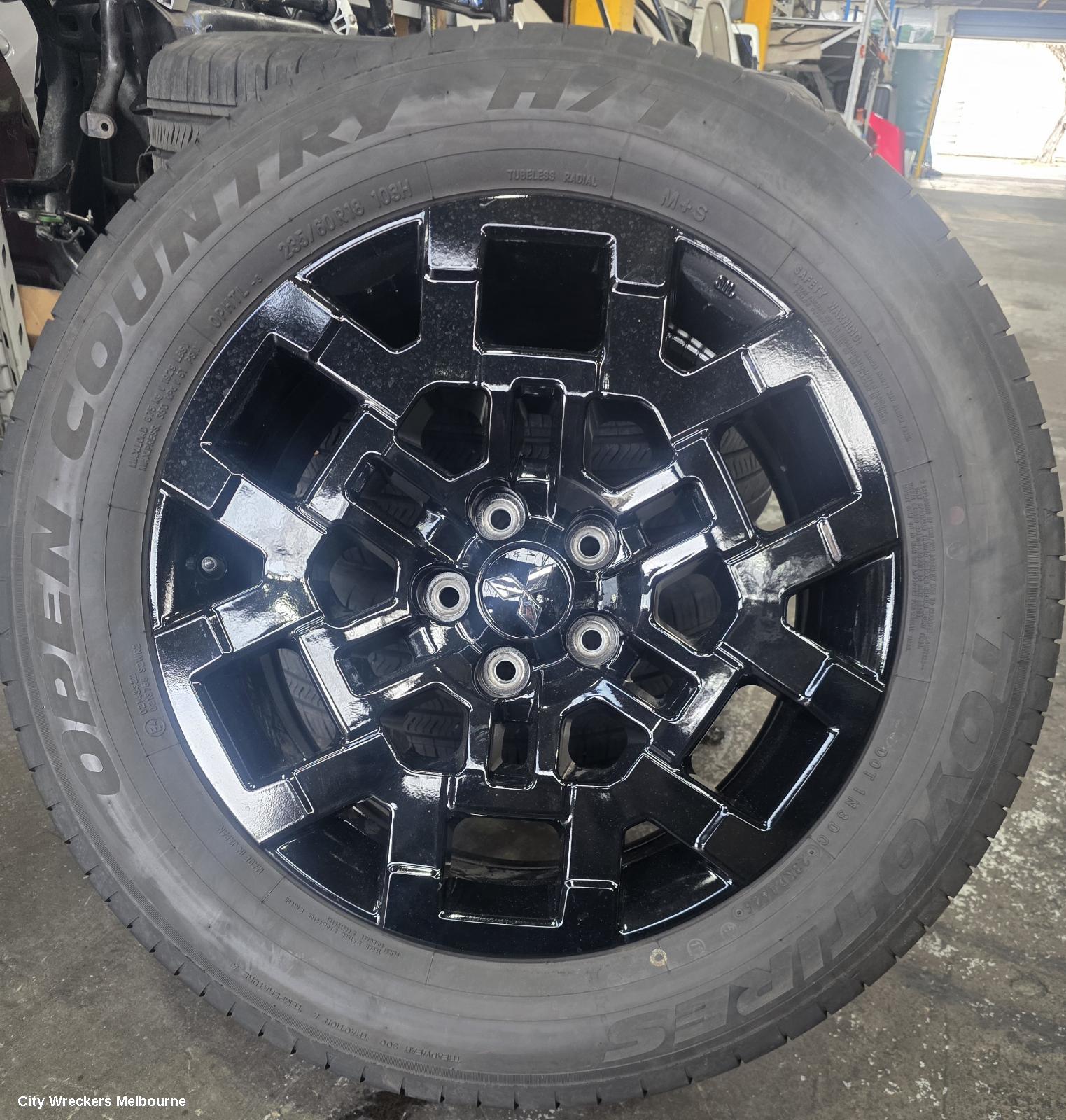 MITSUBISHI OUTLANDER WHEEL MAG, FACTORY, 18X7.5IN, MULTISPOKE, HIGH GLOSS BLACK, ZM, 01/2025 ONWARDS