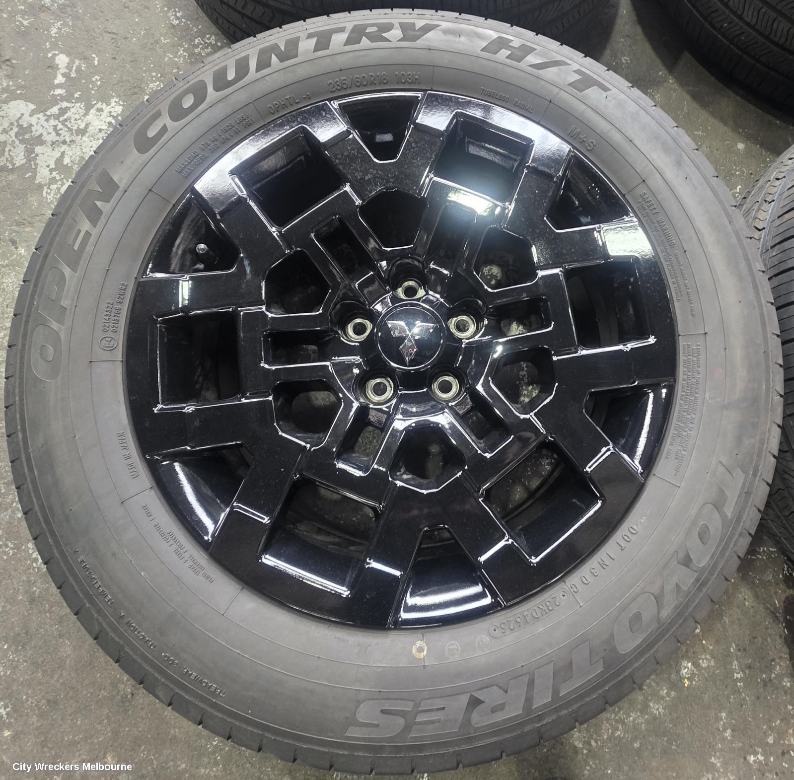 MITSUBISHI OUTLANDER WHEEL MAG, FACTORY, 18X7.5IN, MULTISPOKE, HIGH GLOSS BLACK, ZM, 01/2025 ONWARDS