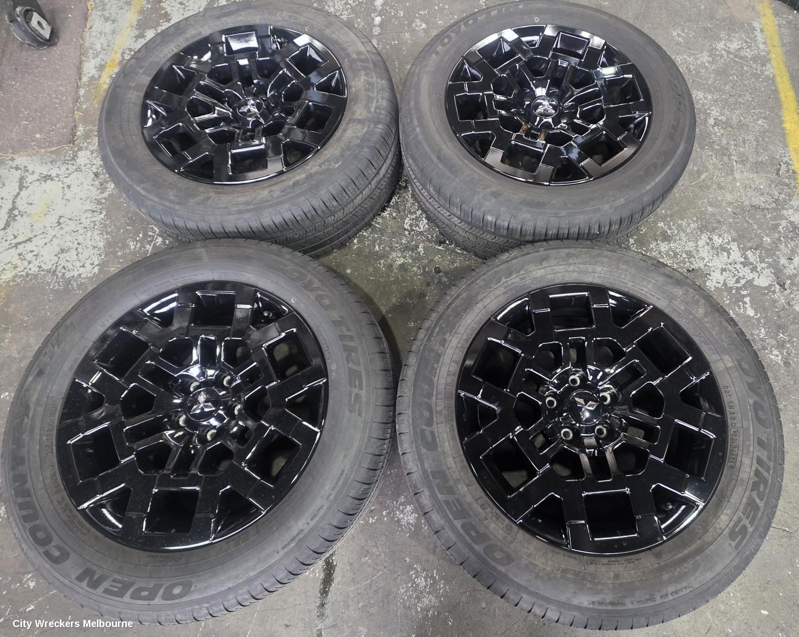 MITSUBISHI OUTLANDER WHEEL MAG, FACTORY, 18X7.5IN, MULTISPOKE, HIGH GLOSS BLACK, ZM, 01/2025 ONWARDS