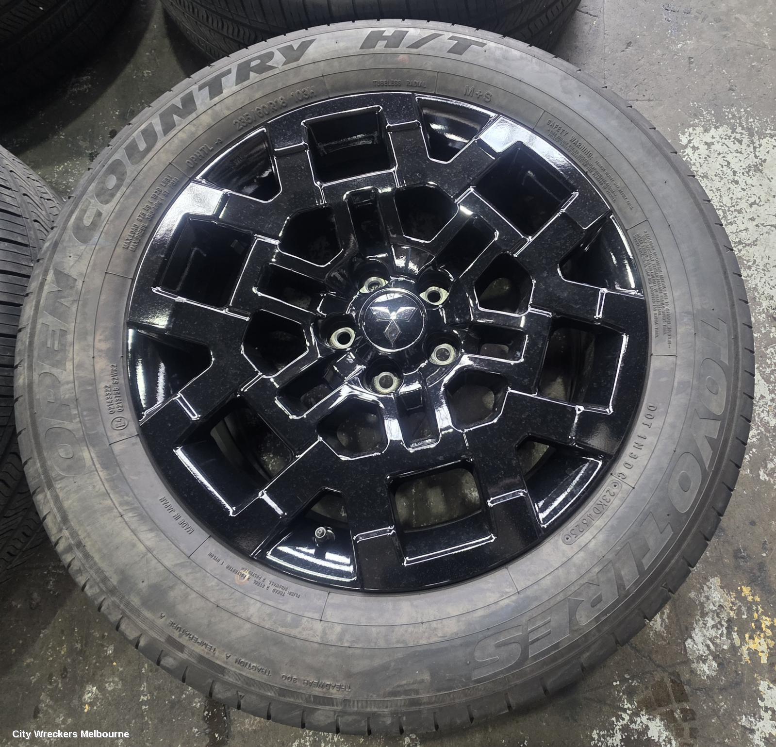 MITSUBISHI OUTLANDER WHEEL MAG, FACTORY, 18X7.5IN, MULTISPOKE, HIGH GLOSS BLACK, ZM, 01/2025 ONWARDS