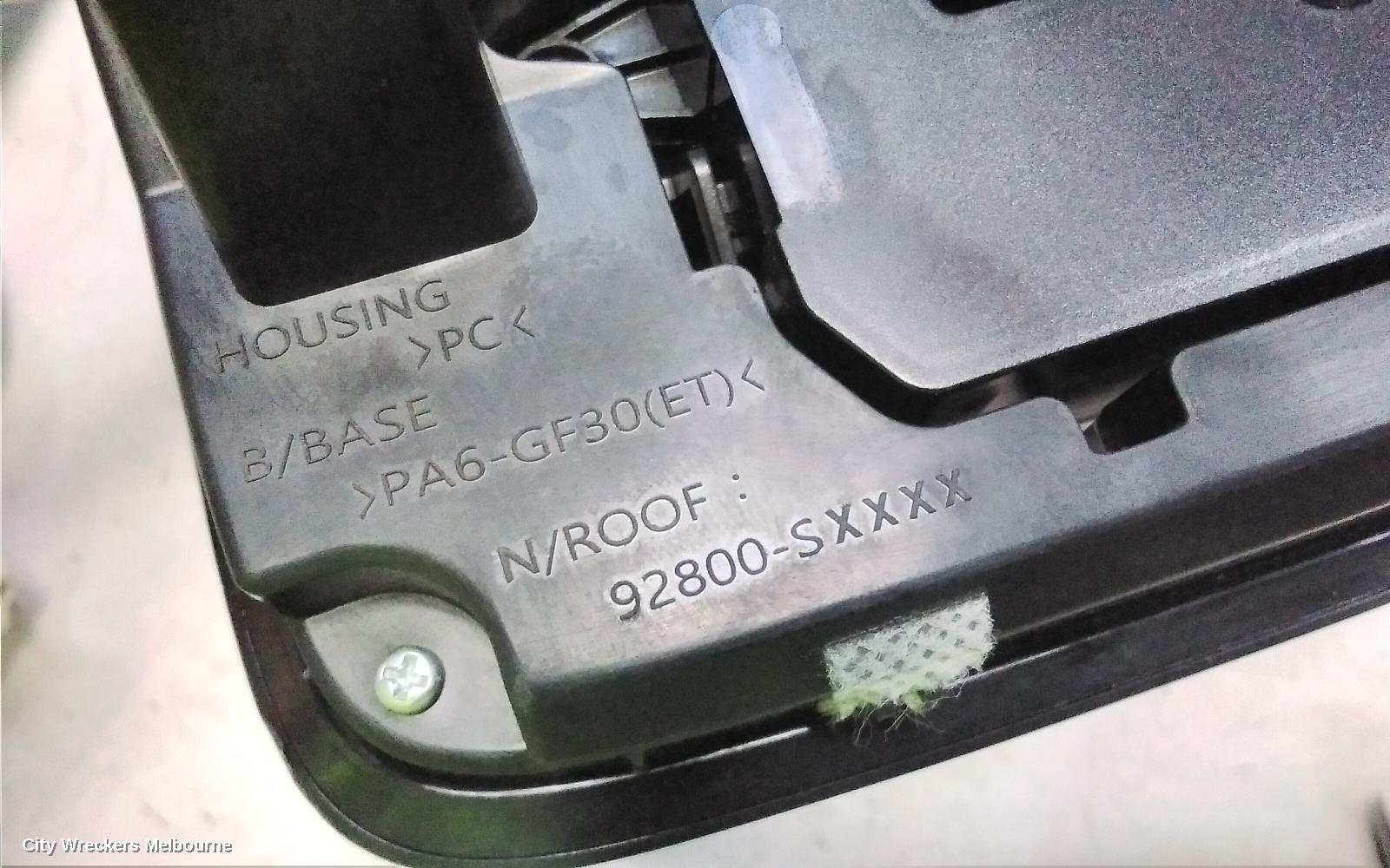 HYUNDAI SANTA FE COURTESY LIGHT, FRONT, NON SUNROOF SWITCH, NON SUNGLASS HOLDER TYPE, BLACK, TM, 03/2018 - 10/2023