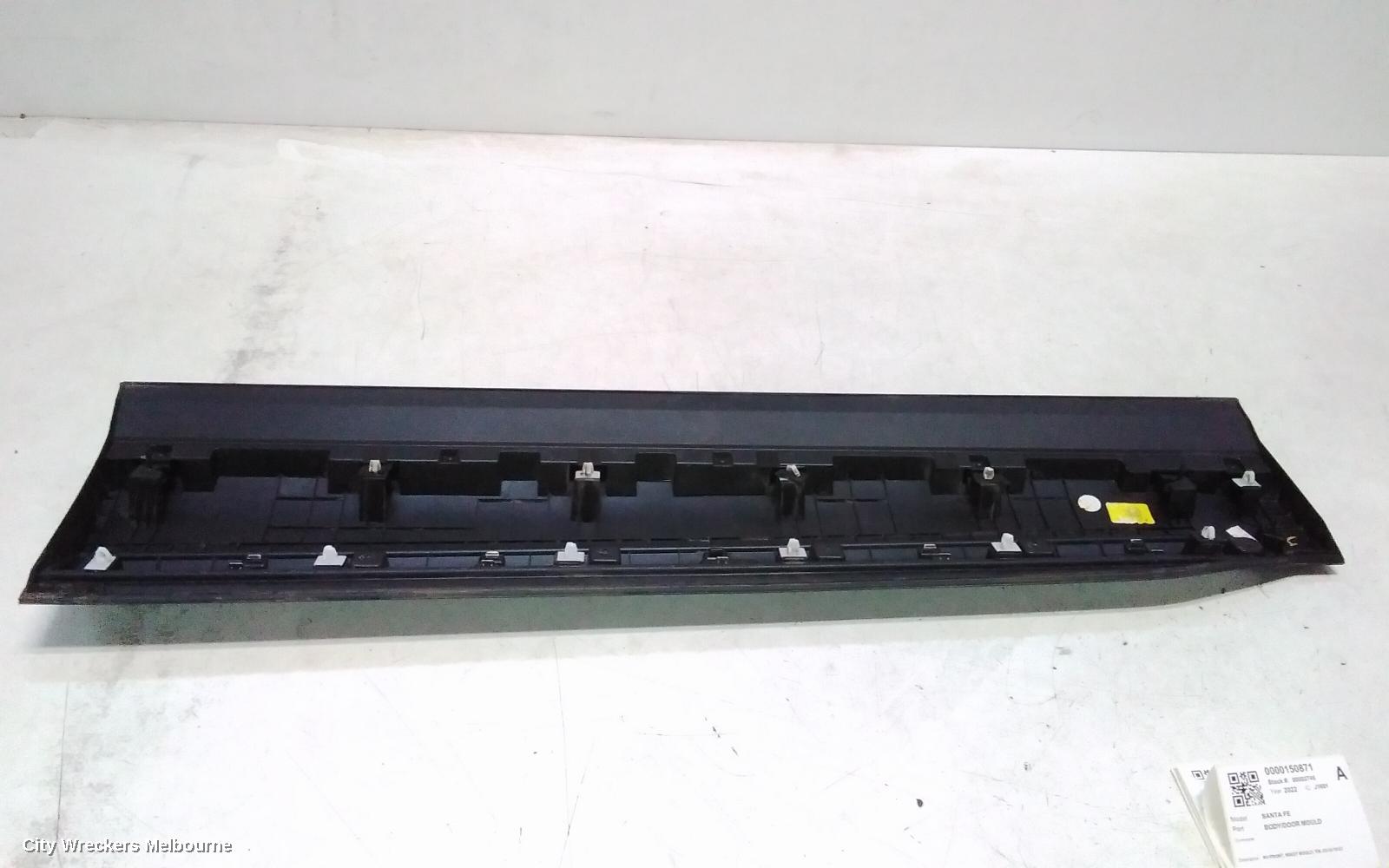 HYUNDAI SANTA FE DOOR MOULD, RH FRONT, WAIST MOULD, TM, 03/2018 - 10/2023
