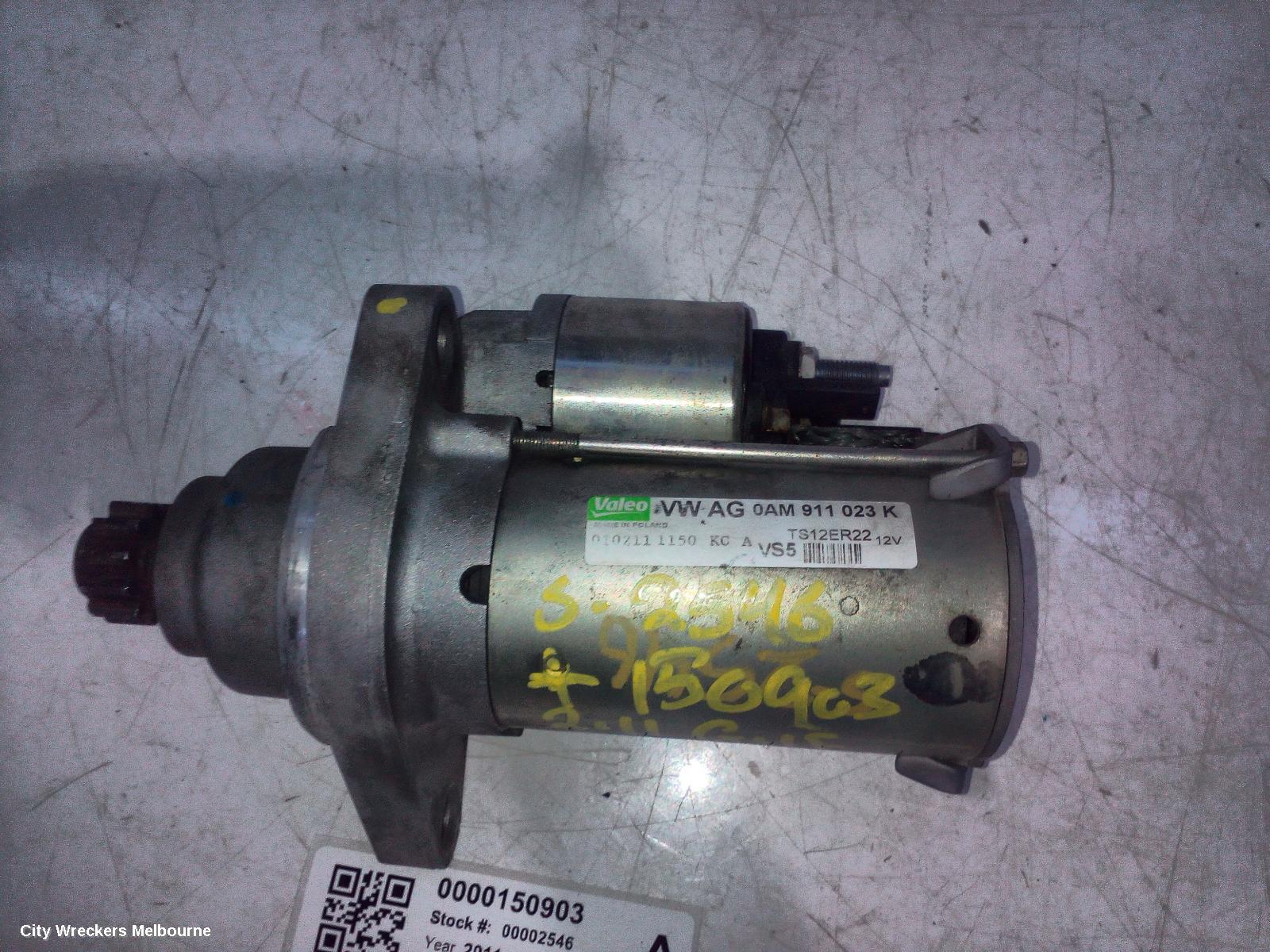 VOLKSWAGEN GOLF STARTER, PETROL, 1.4, GEN 6, 10/2008 - 01/2016