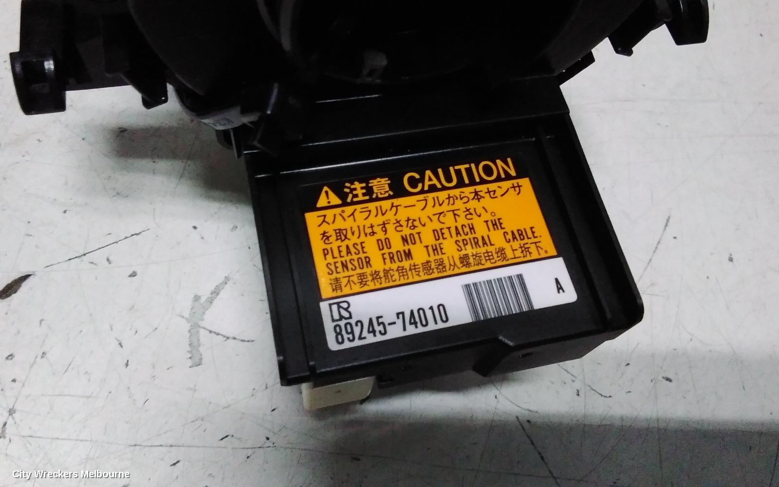 TOYOTA PRIUS AIRBAG MODULE/SENSOR, NHP10R, PRIUS C, CLOCKSPRING, 12/2011 - 01/2015