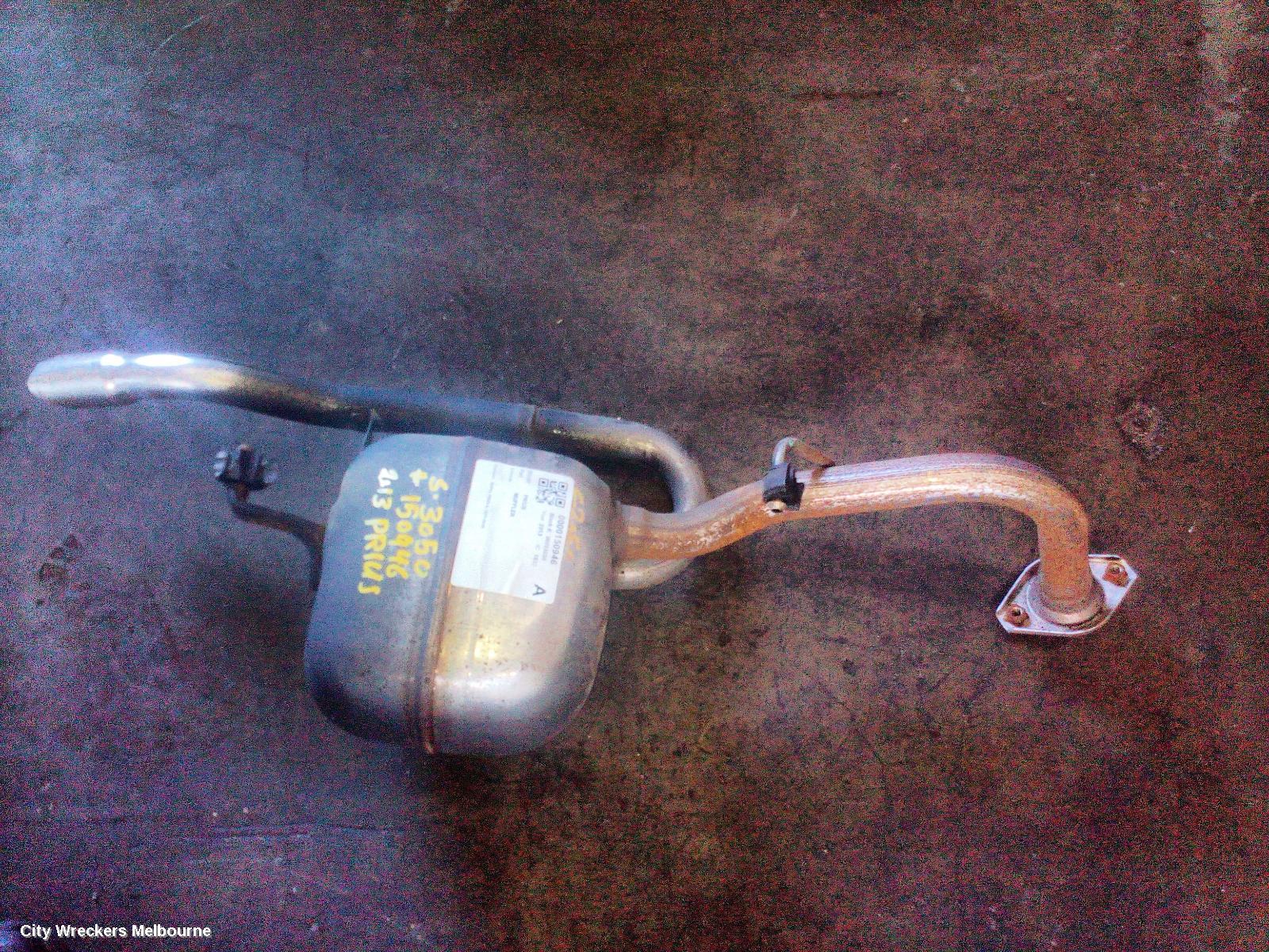 TOYOTA PRIUS SILENCER, NHP10, PRIUS C, 12/2011 - 03/2020