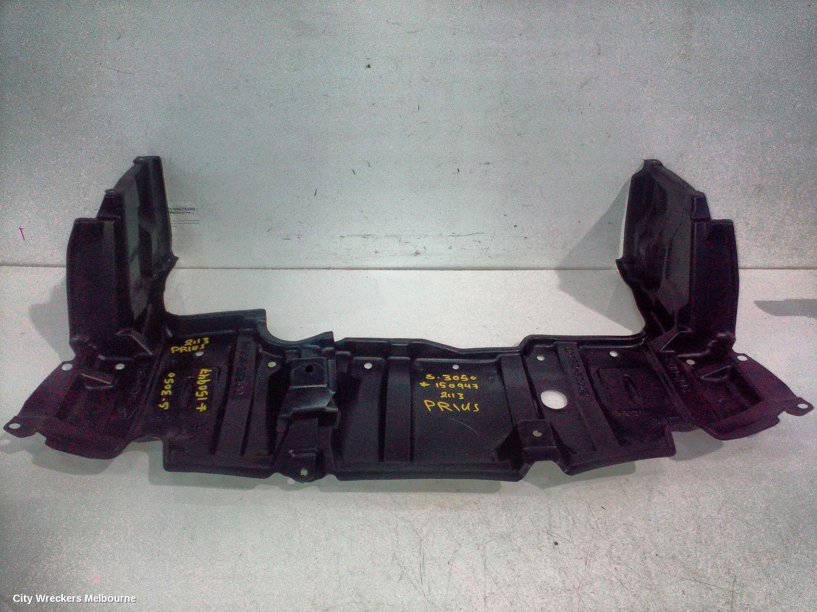 TOYOTA PRIUS LOWER ENGINE SPLASH TRAY, ZVW30R, 07/2009 - 12/2015