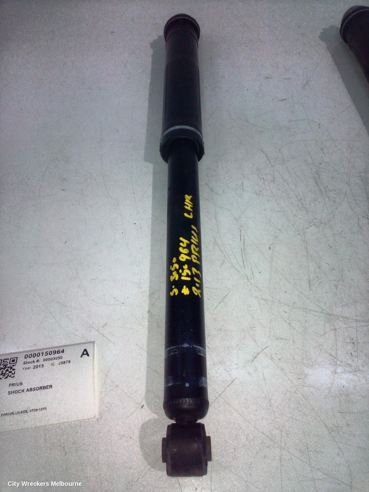 TOYOTA PRIUS SHOCK ABSORBER, ZVW30R, LH SIDE, 07/2009 - 12/2015