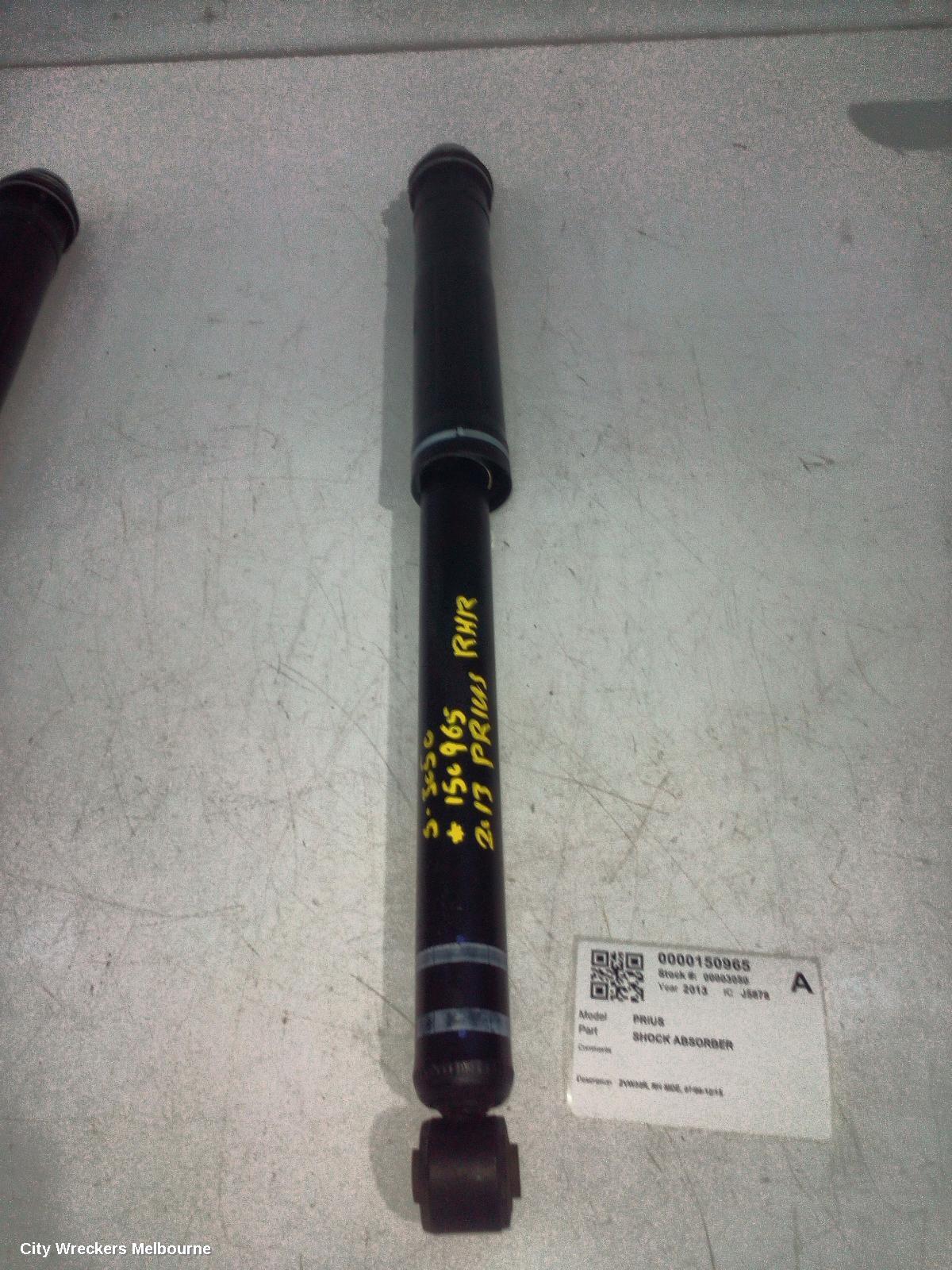 TOYOTA PRIUS SHOCK ABSORBER, ZVW30R, RH SIDE, 07/2009 - 12/2015