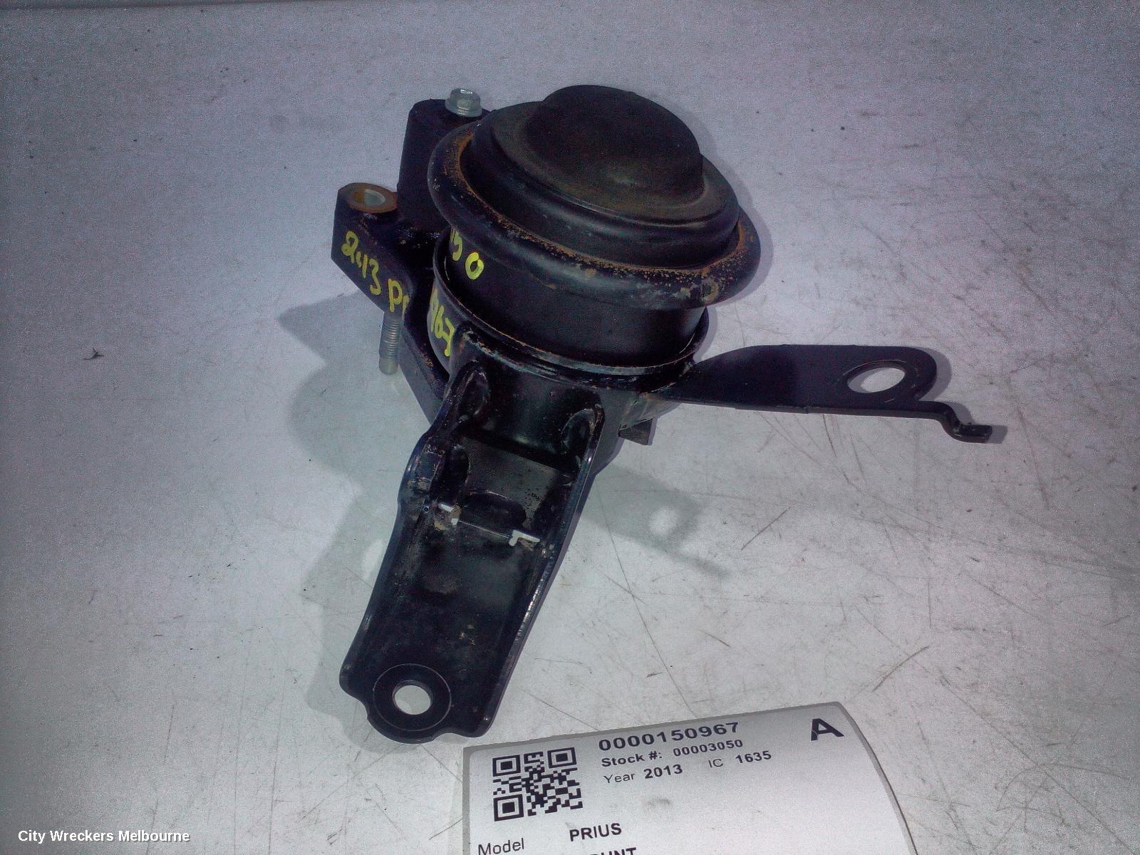 TOYOTA PRIUS MOUNT, NHP10, PRIUS C, 12/2011 - 03/2020
