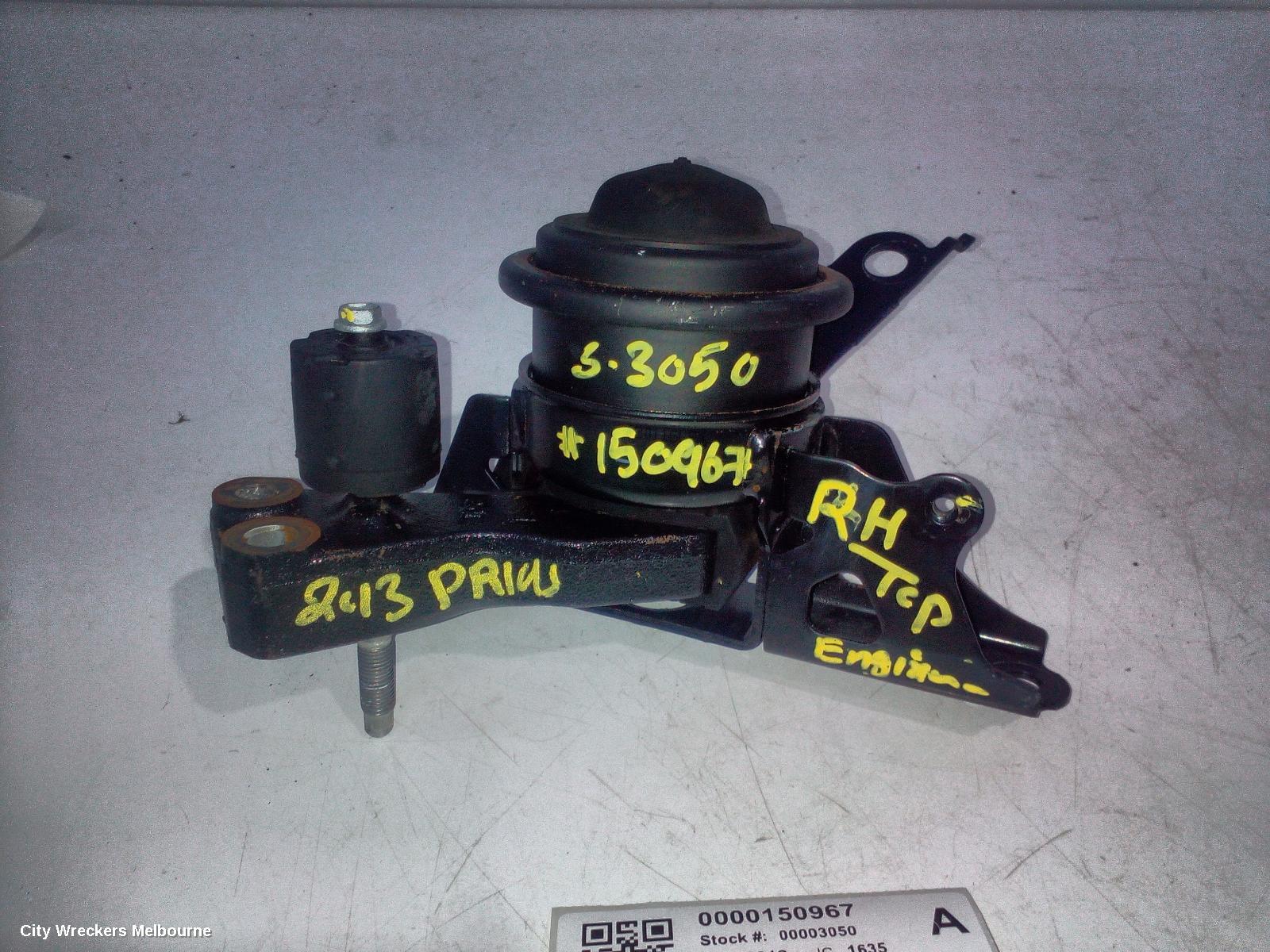 TOYOTA PRIUS MOUNT, NHP10, PRIUS C, 12/2011 - 03/2020