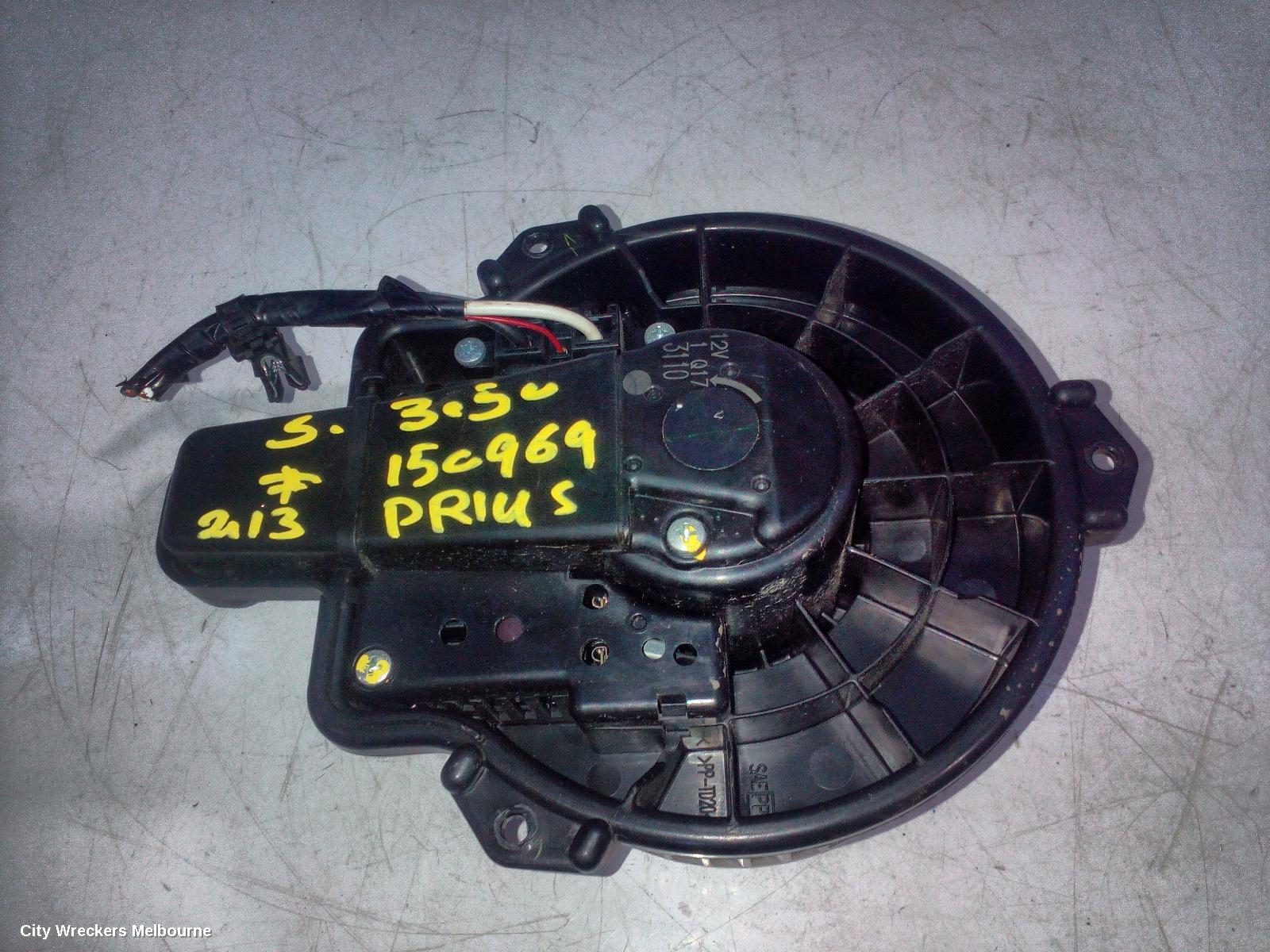 TOYOTA PRIUS HEATER FAN MOTOR, NHP10R, PRIUS C, 12/2011 - 03/2020