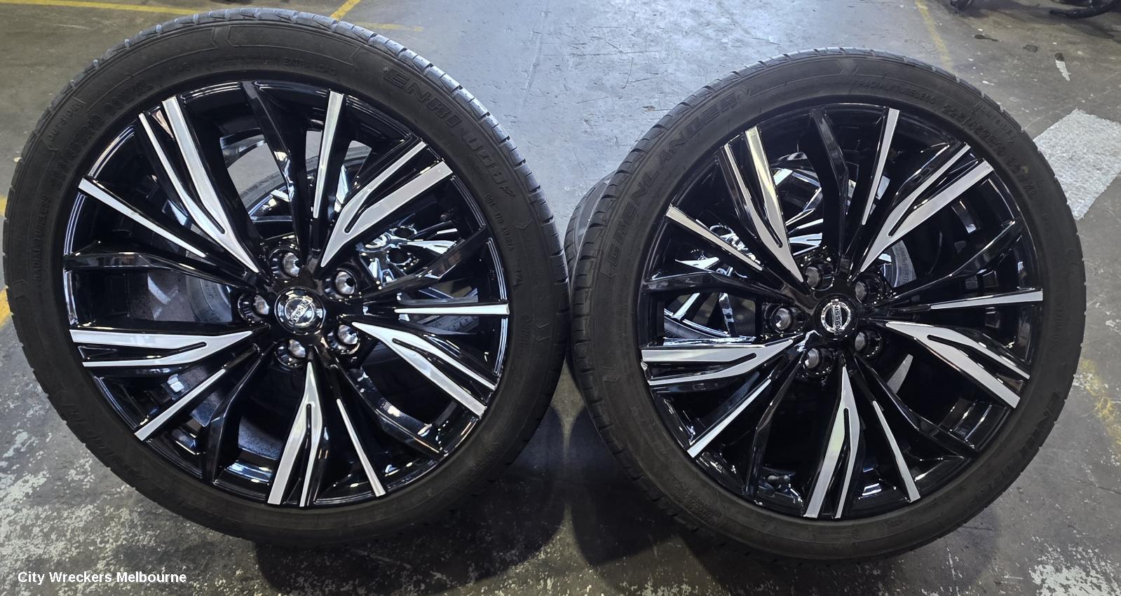 NISSAN JUKE WHEEL MAG, FACTORY, 19X7IN, MULTI SPOKE, BI-COLOUR, BLACK/SILVER, F16, 03/2020 ONWARDS