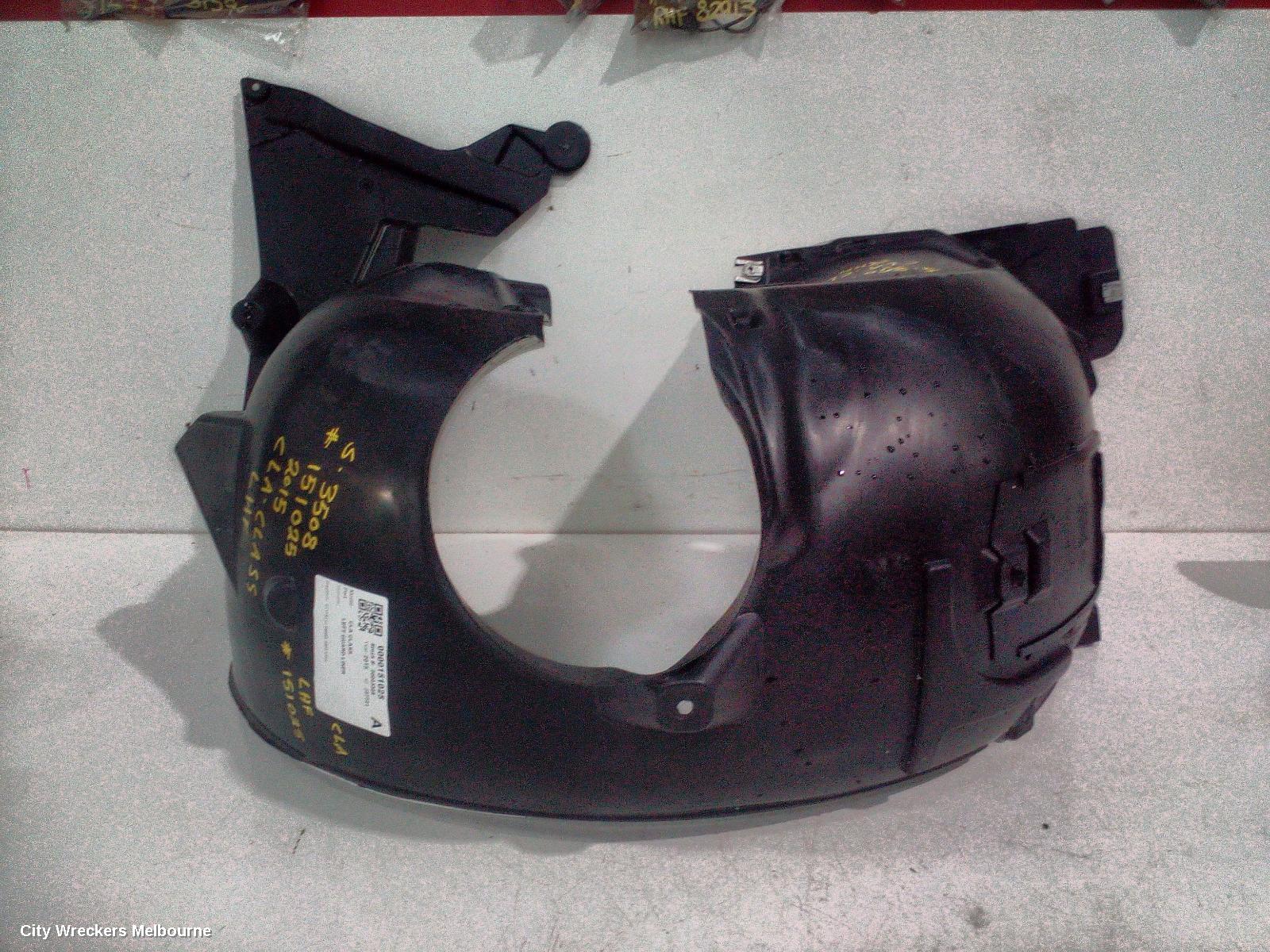 MERCEDES CLA CLASS LEFT GUARD LINER, C117/X117, FRONT, 09/2013 - 01/2019