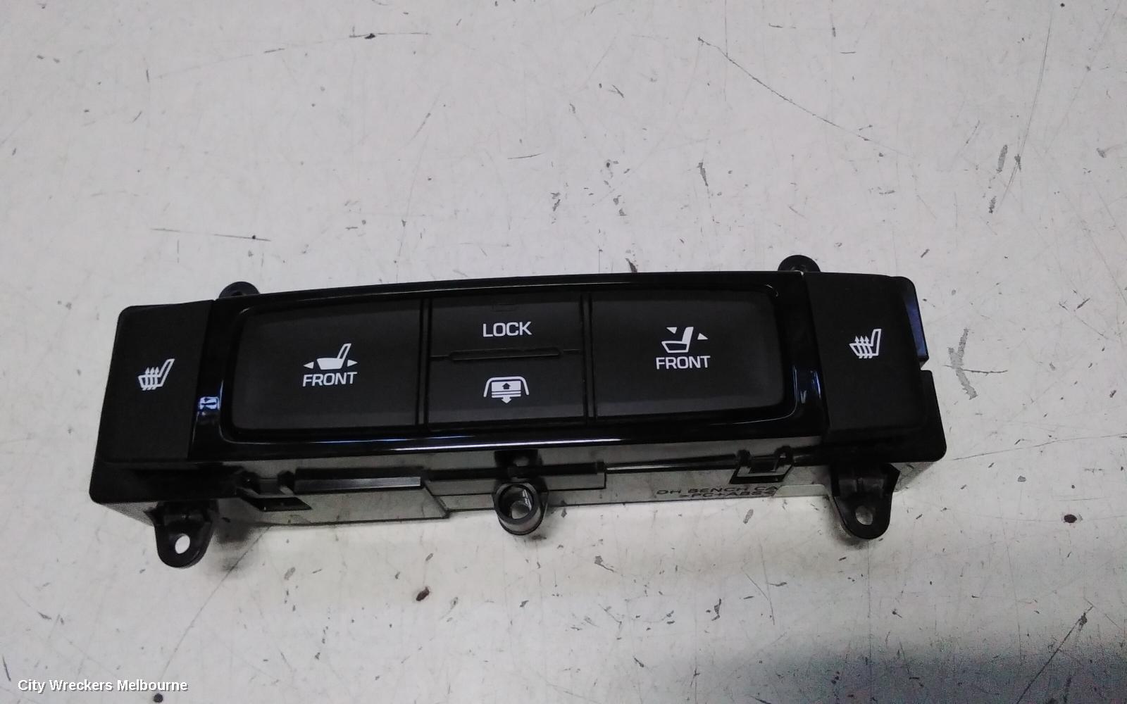 HYUNDAI GENESIS, SWITCH PANEL WITH FRONT SEAT ADJUSTMENT, DOOR LOCK & REAR BLIND (IN REAR CENTRE ARM REST), DH, 11/2014 - 01/2018, 89950 B1000 FRONT ADJUSTMENT AND HEATED BUTTON : 151085