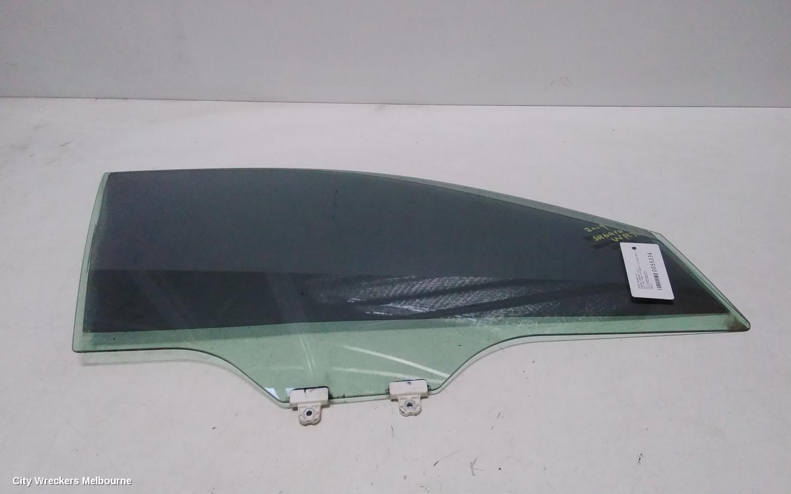 SUBARU IMPREZA RIGHT FRONT DOOR WINDOW, G3, SEDAN/HATCH, 04/2007 - 12/2013