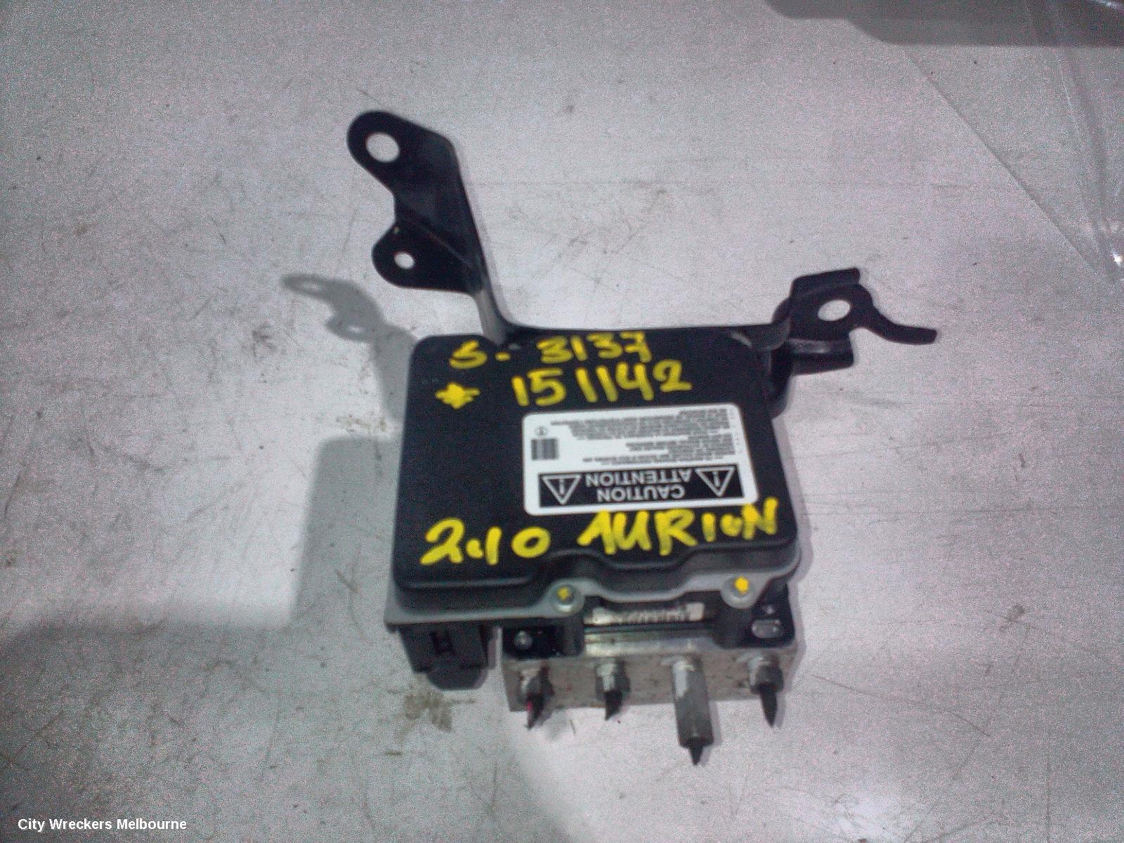 TOYOTA AURION ABS PUMP/MODULATOR, GSV40R, 10/2006 - 03/2012