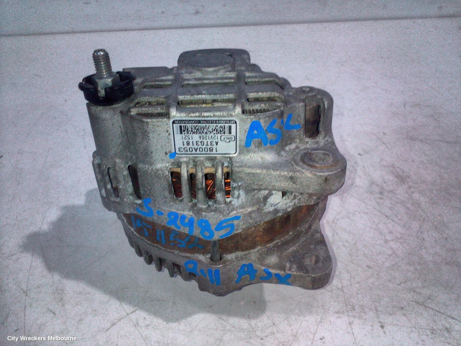 MITSUBISHI ASX ALTERNATOR, PETROL, 2.0, 120AMP, A3TG3181, XA, 05/2010 - 06/2012