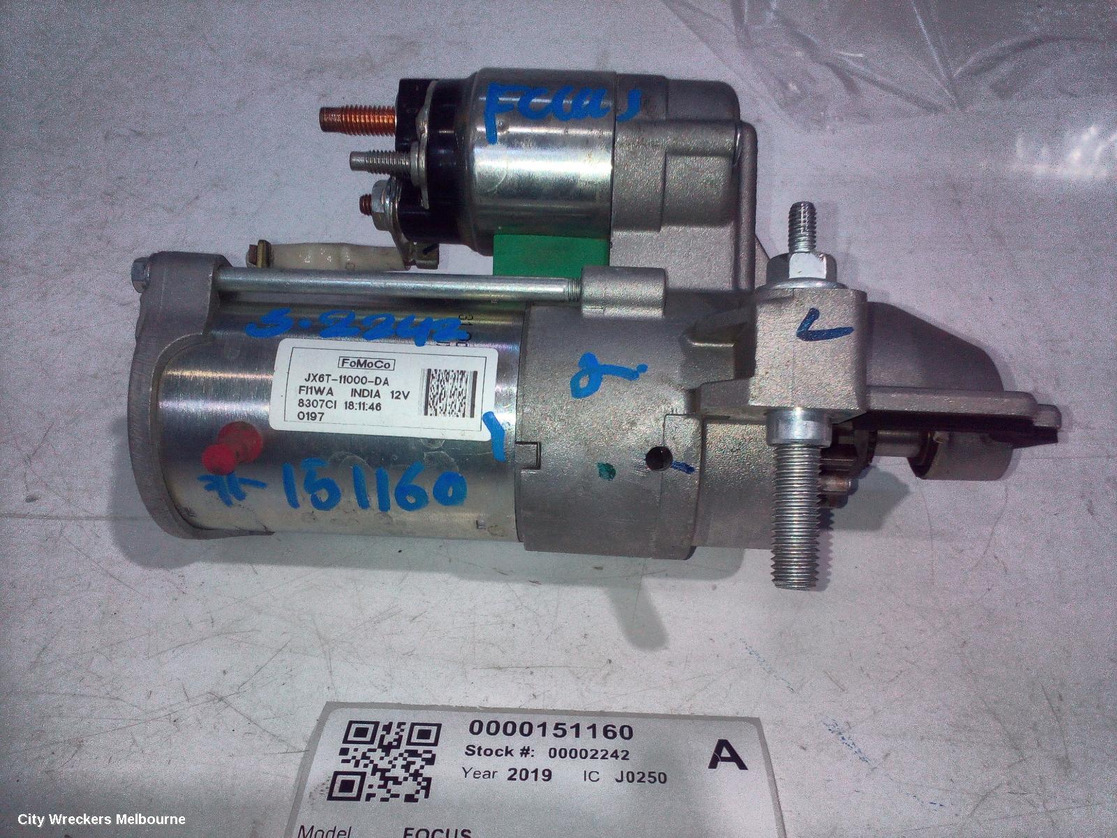 FORD FOCUS STARTER, PETROL, 1.5, TURBO, 1.2KW, SA, 10/2018 - 12/2024