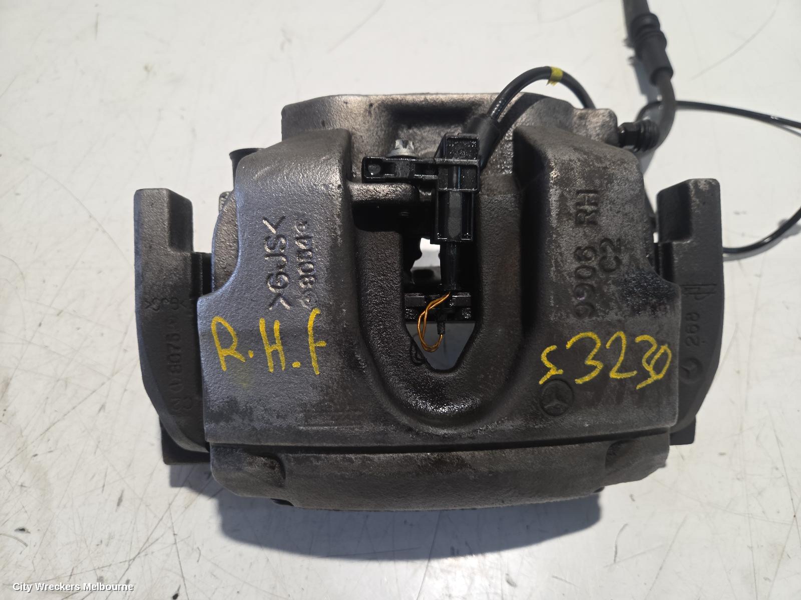 MERCEDES GLS CLASS CALIPER, X166, RH FRONT, STANDARD, NON AMG TYPE, 01/2016 - 06/2019