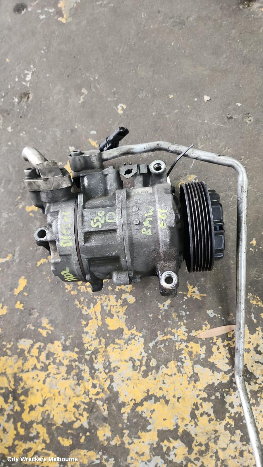 BMW 5 SERIES A/C COMPRESSOR, E60, 6CYL, PETROL, 04/2005 - 04/2010