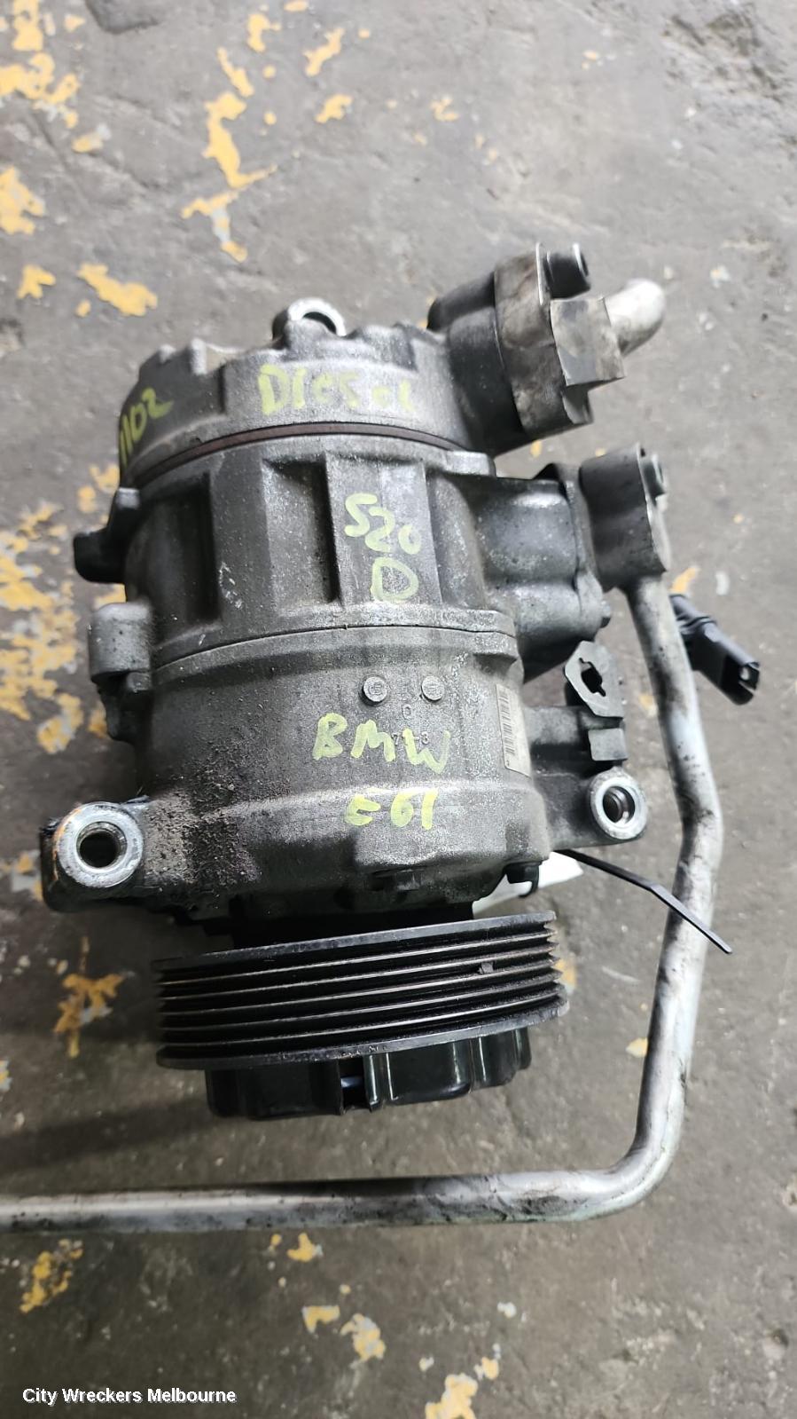 BMW 5 SERIES A/C COMPRESSOR, E60, 6CYL, PETROL, 04/2005 - 04/2010