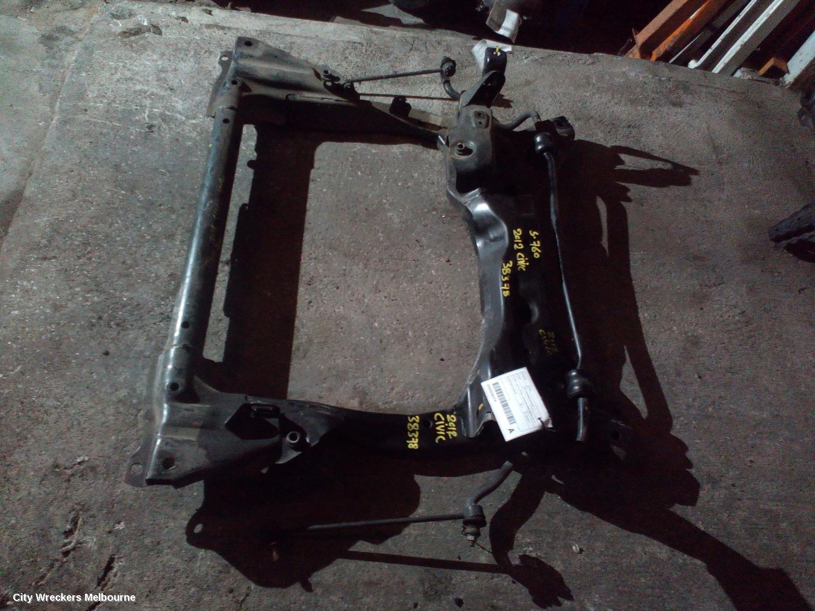 HONDA CIVIC FRT XMEMBER/CRADLE, 9TH GEN, 1.8/2.0, PETROL, CROSSMEMBER, SEDAN, 02/2012 - 04/2016