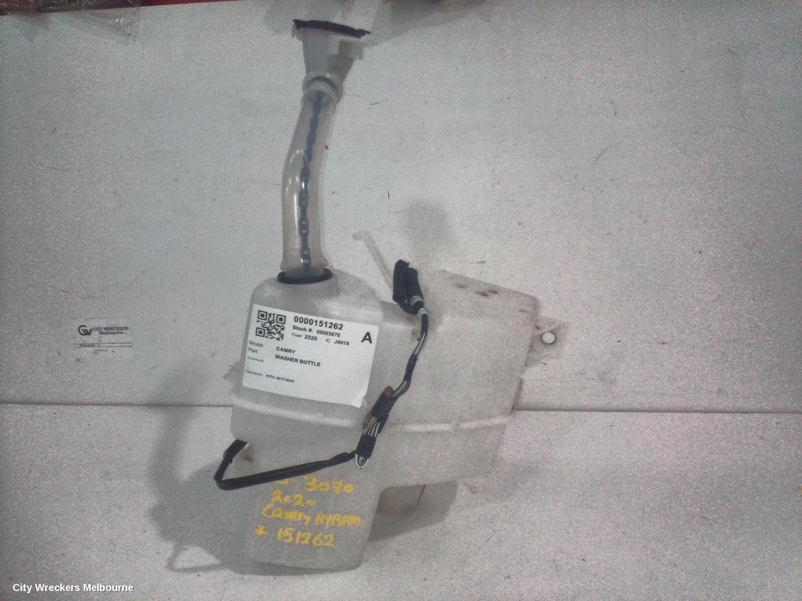 TOYOTA CAMRY WASHER BOTTLE, XV70, 09/2017 - 05/2024