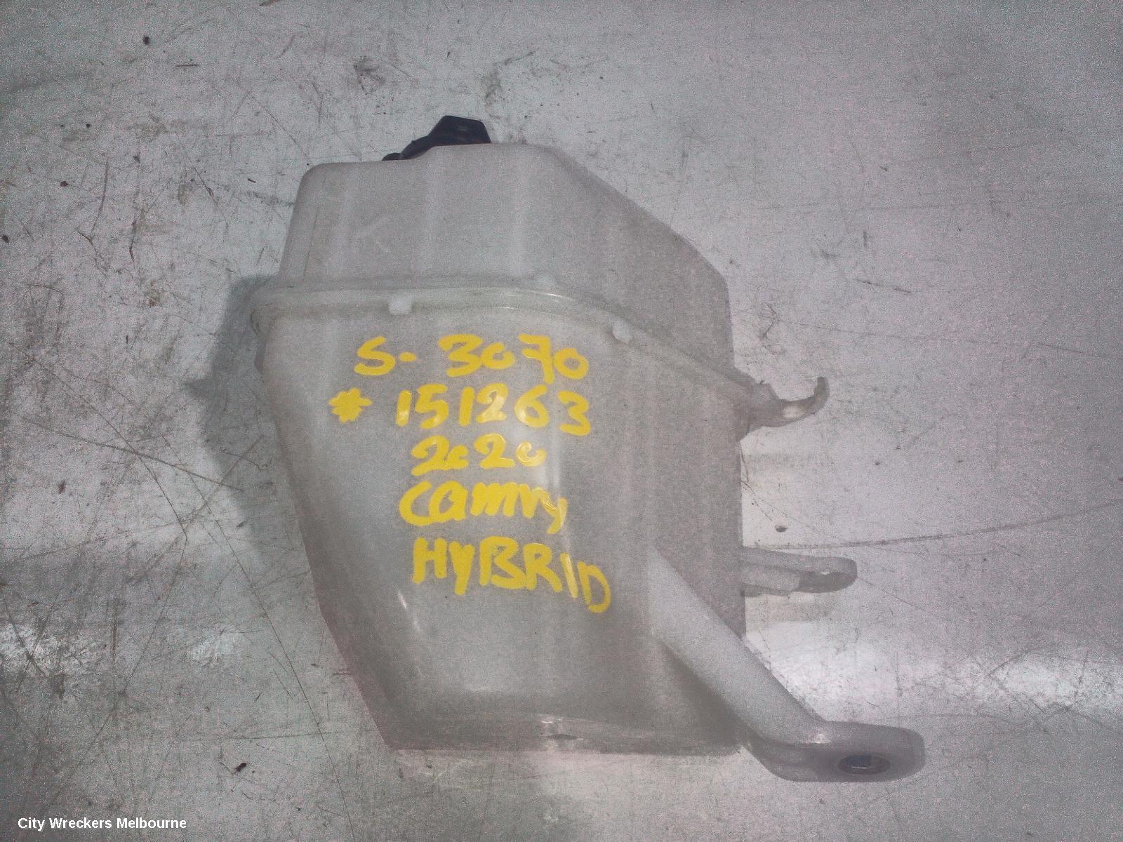 TOYOTA CAMRY OVERFLOW BOTTLE, OVERFLOW BOTTLE, XV70, 09/2017 - 05/2024