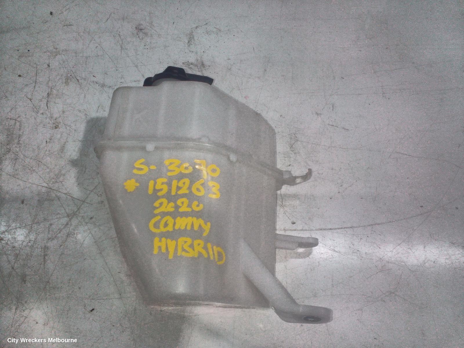 TOYOTA CAMRY OVERFLOW BOTTLE, OVERFLOW BOTTLE, XV70, 09/2017 - 05/2024
