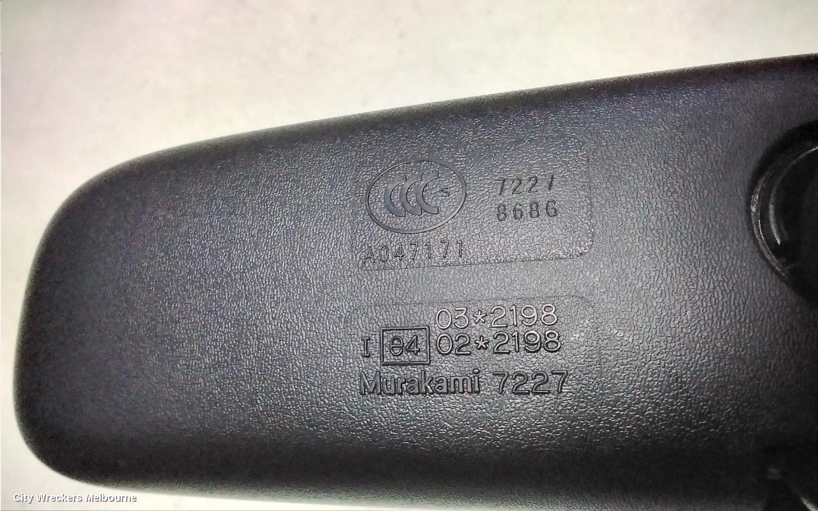 TOYOTA CAMRY INTERIOR MIRROR, XV70, 09/2017 - 05/2024