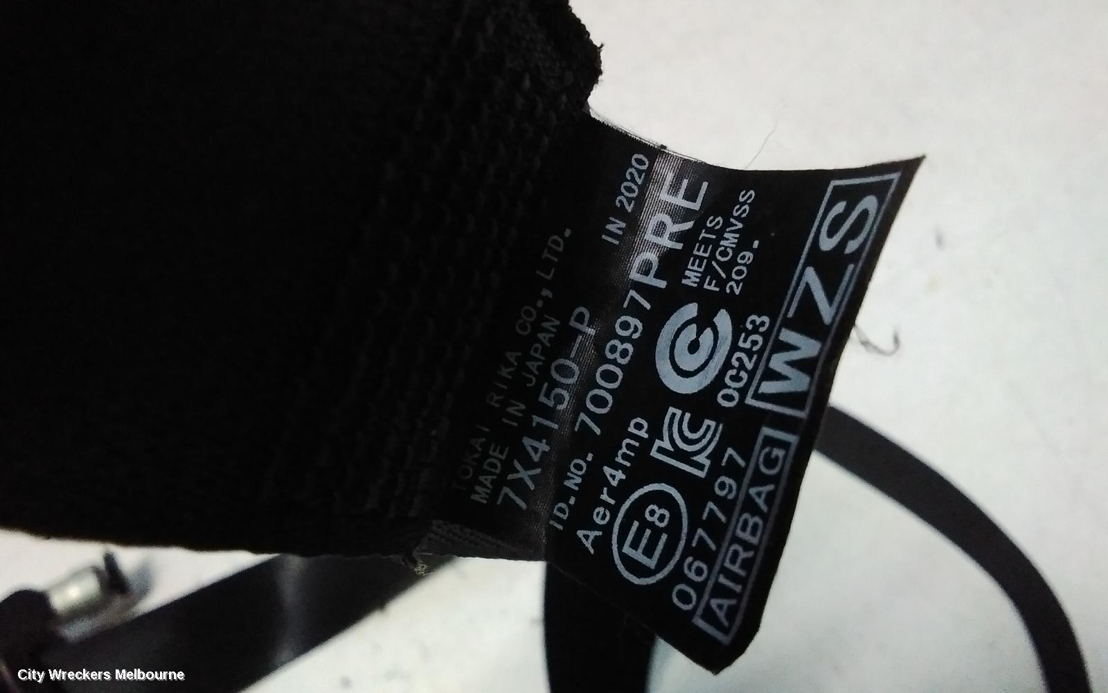 TOYOTA CAMRY SEATBELT/STALK, LH FRONT, SEAT BELT ONLY, XV70, 09/2017 - 05/2024