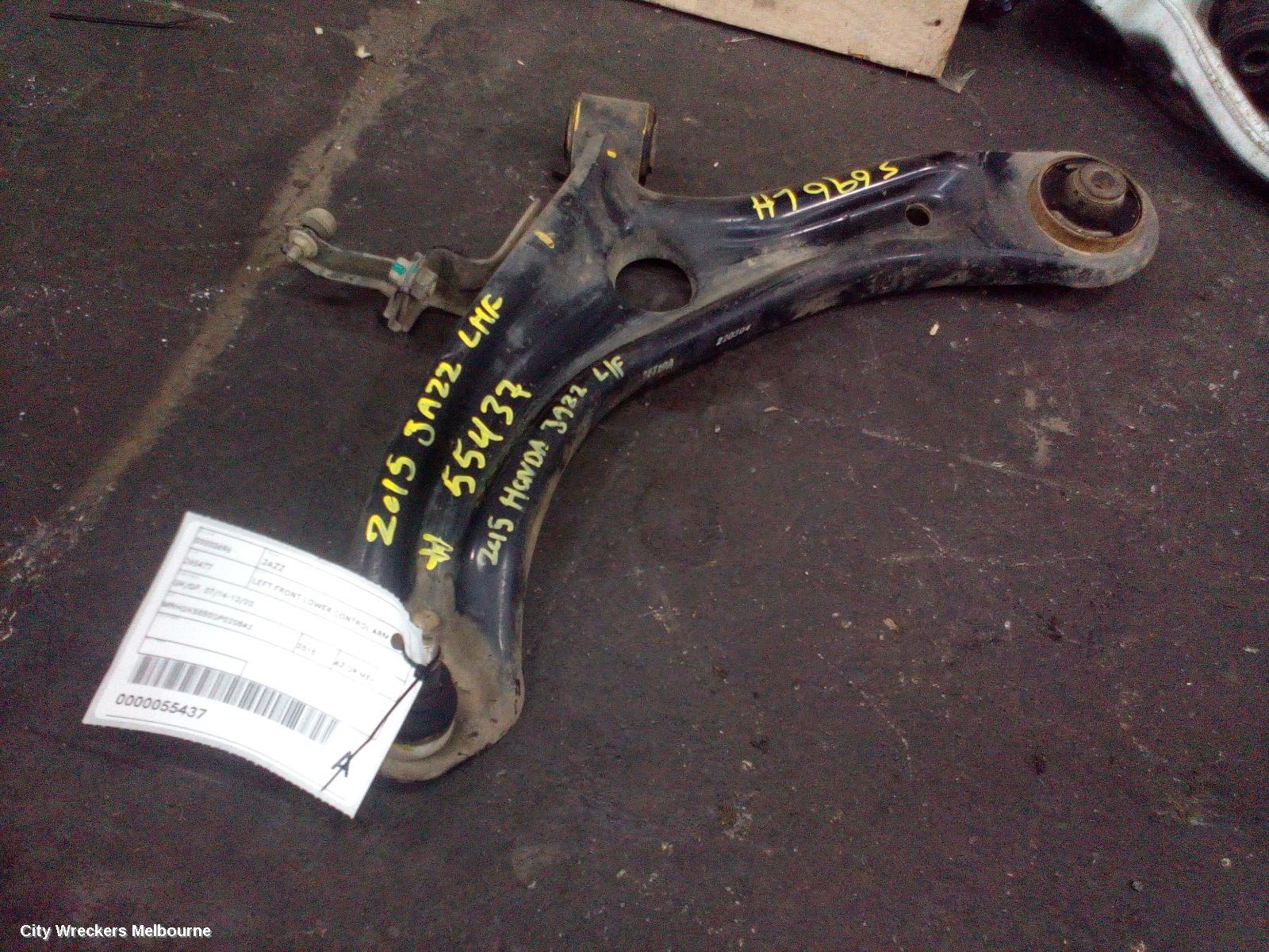 HONDA JAZZ LEFT FRONT LOWER CONTROL ARM, GK/GF, 07/2014 - 12/2020