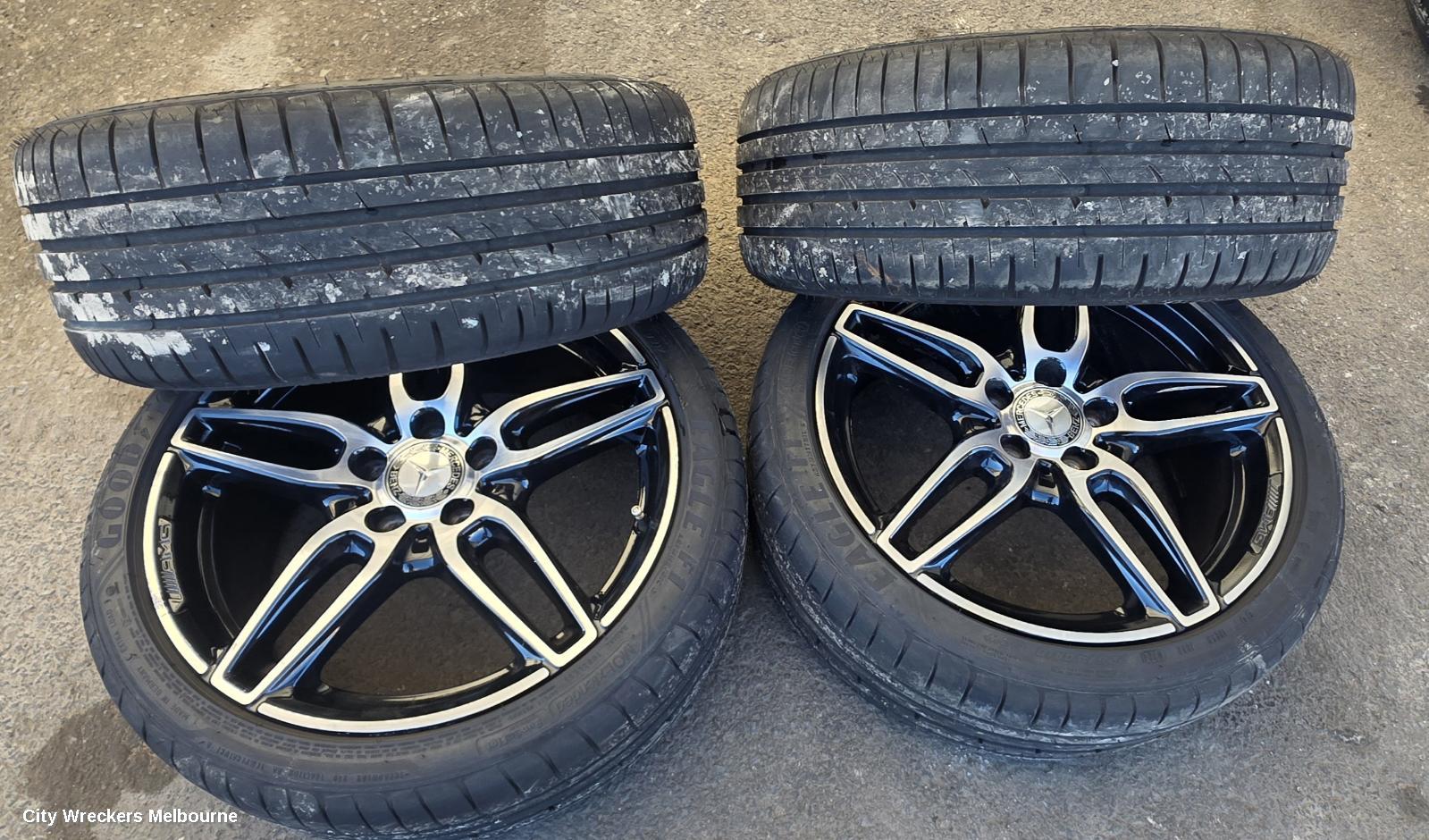MERCEDES CLA CLASS WHEEL MAG, C117/X117, FACTORY, 18X7.5IN, 5 TWIN SPOKE, 612 CODE, 10/2013 - 02/2019