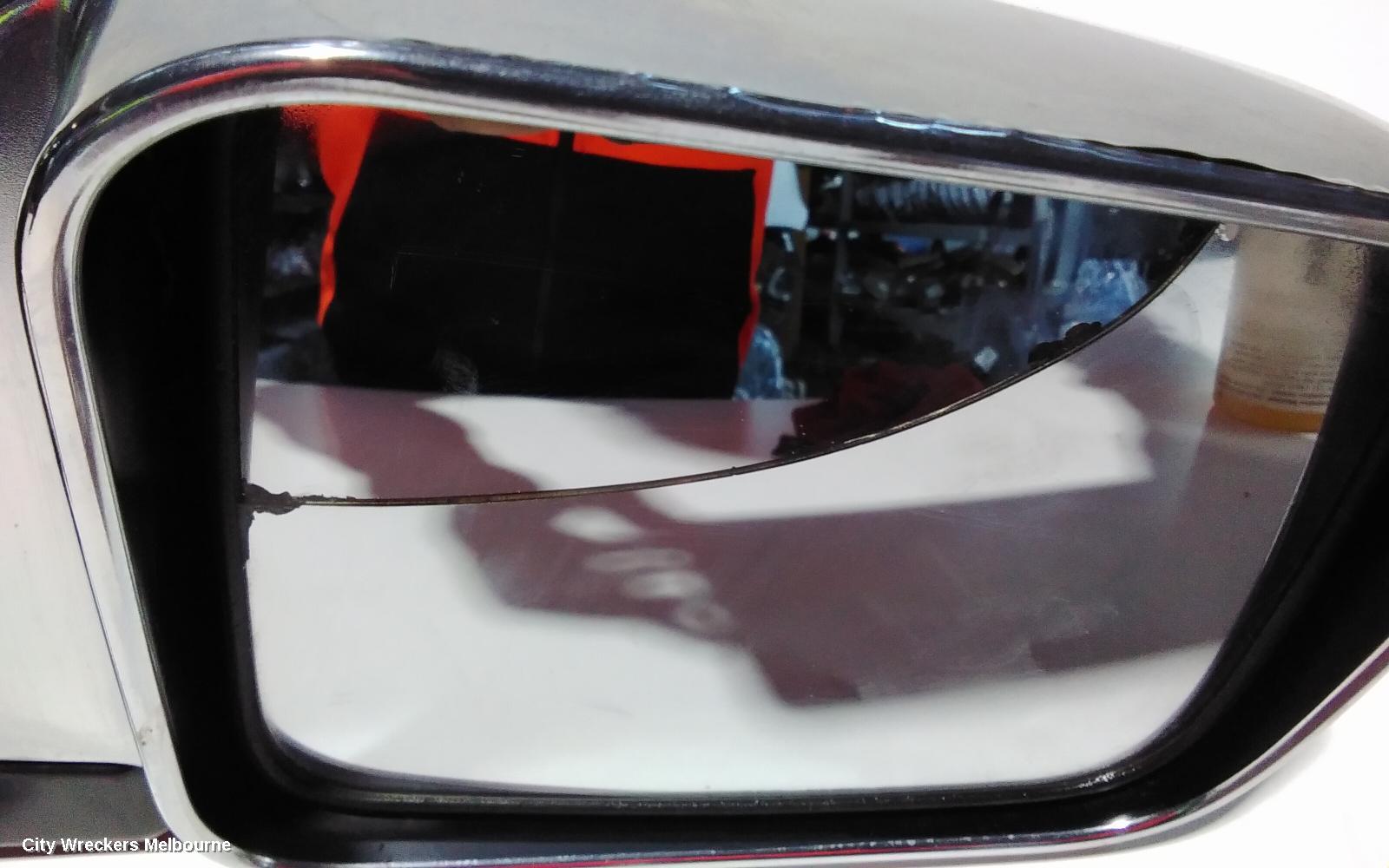 NISSAN PATROL RIGHT DOOR MIRROR, Y61/GU, POWER, WAGON, CHROME, 10/2004 - 04/2017