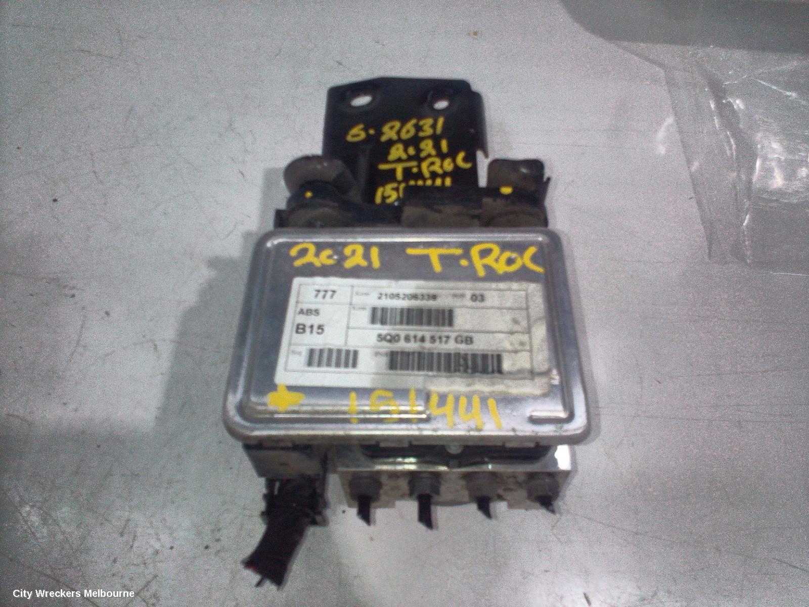 VOLKSWAGEN T-ROC ABS PUMP/MODULATOR, A1, P/N 5Q0614517GB, 03/2020 ONWARDS
