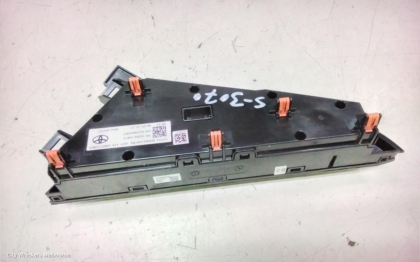 TOYOTA CAMRY HEATER/AC CONTROLS, CLIMATE CONTROL TYPE, XV70, 09/2017 - 05/2024