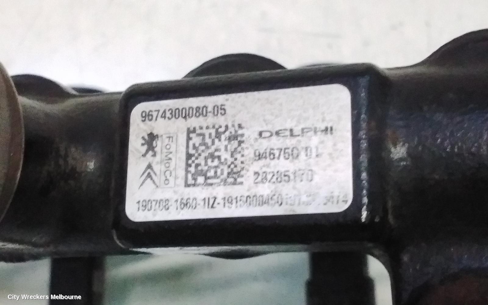 PEUGEOT EXPERT FUEL INJECTOR, K0, 04/2018 ONWARDS
