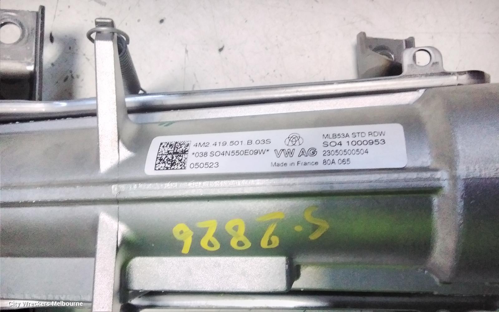 AUDI Q7 STEERING COLUMN, 4M, NON ELECTRIC, 07/2015 ONWARDS