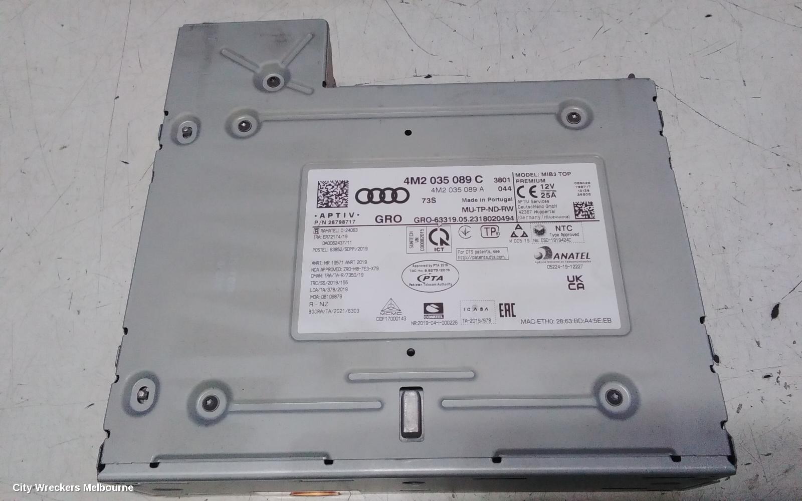 AUDI Q7, 4M, 07/2015 ONWARDS, 4M2035089C AUDI CENTRAL COMPUTER: 151492
