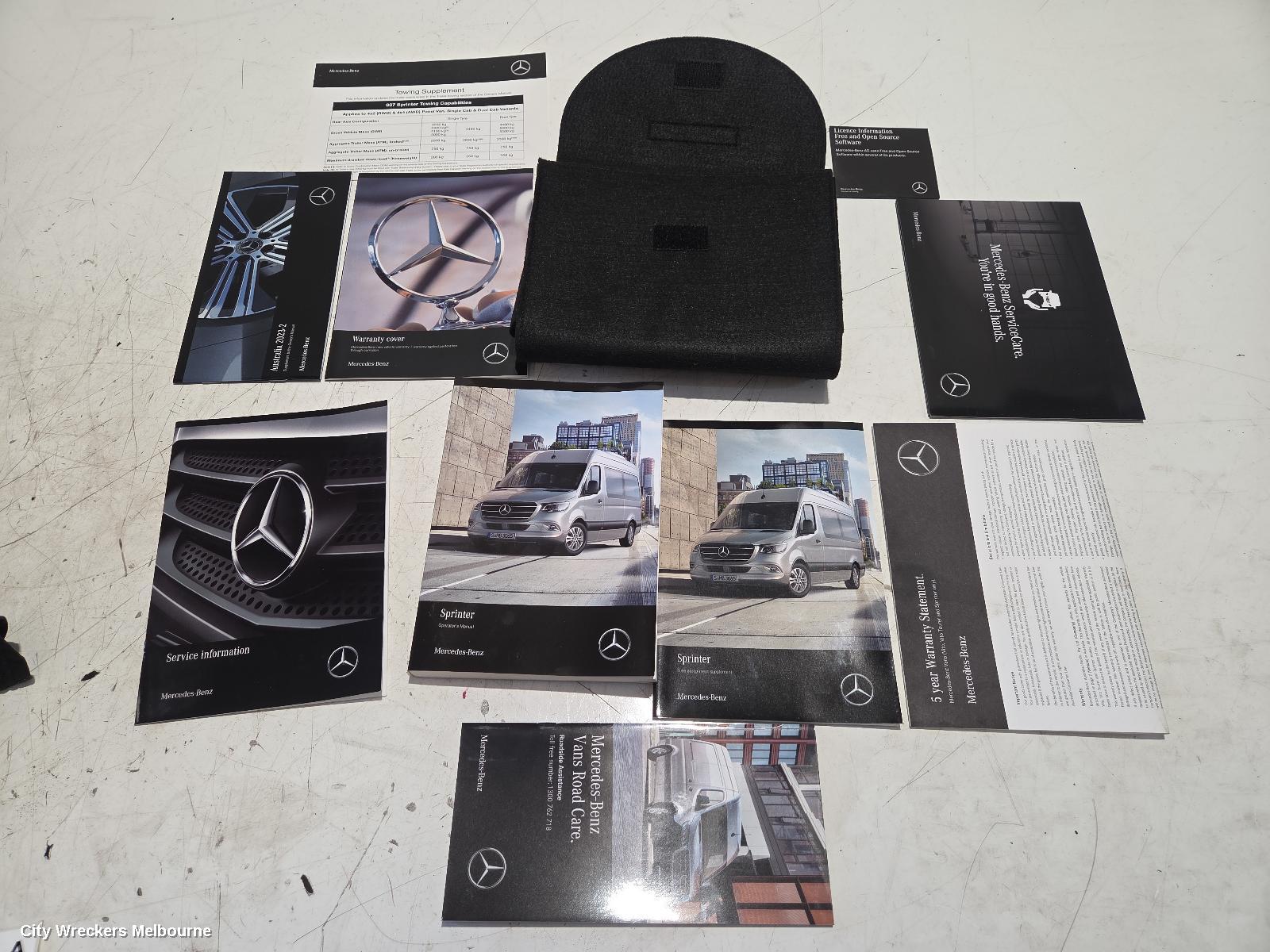 MERCEDES SPRINTER OWNERS HANDBOOK, VS30, 05/2018 ONWARDS