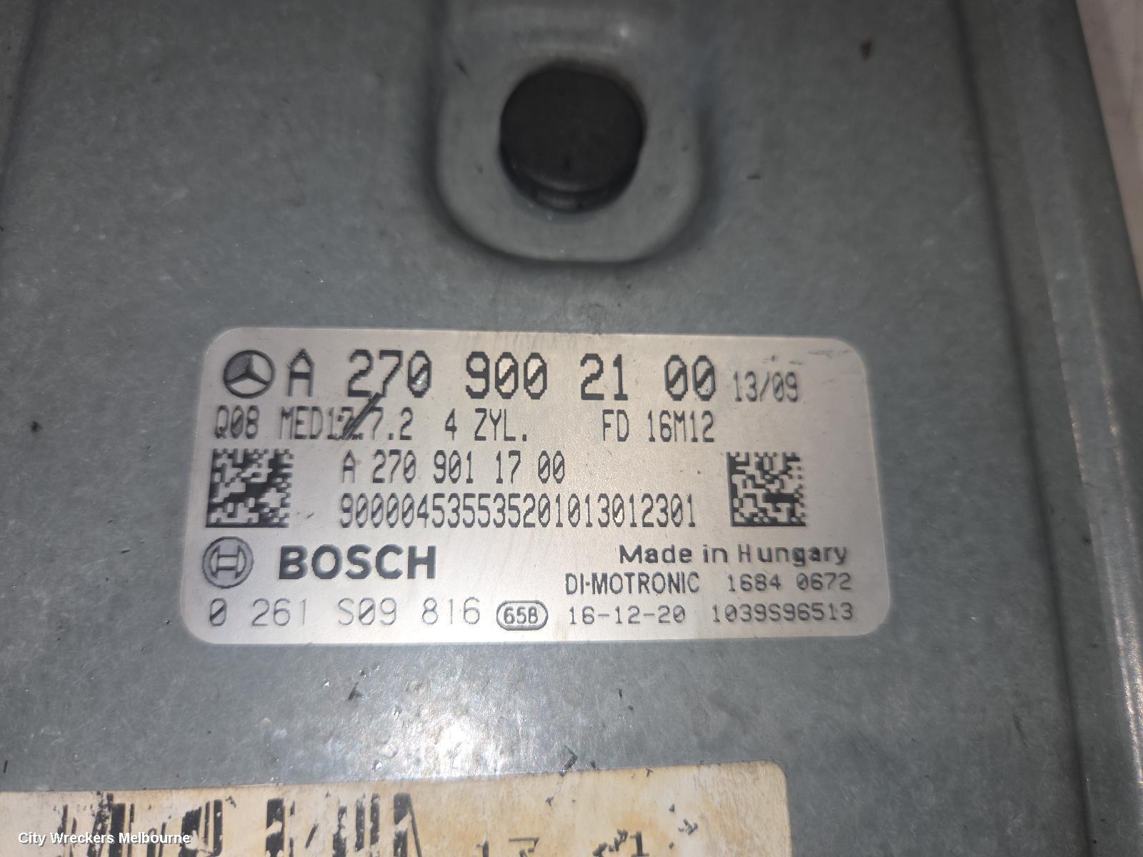 MERCEDES CLA CLASS ECU, ENGINE ECU, 1.6, PETROL, ECU ONLY, C117/X117, 09/2013 - 01/2019