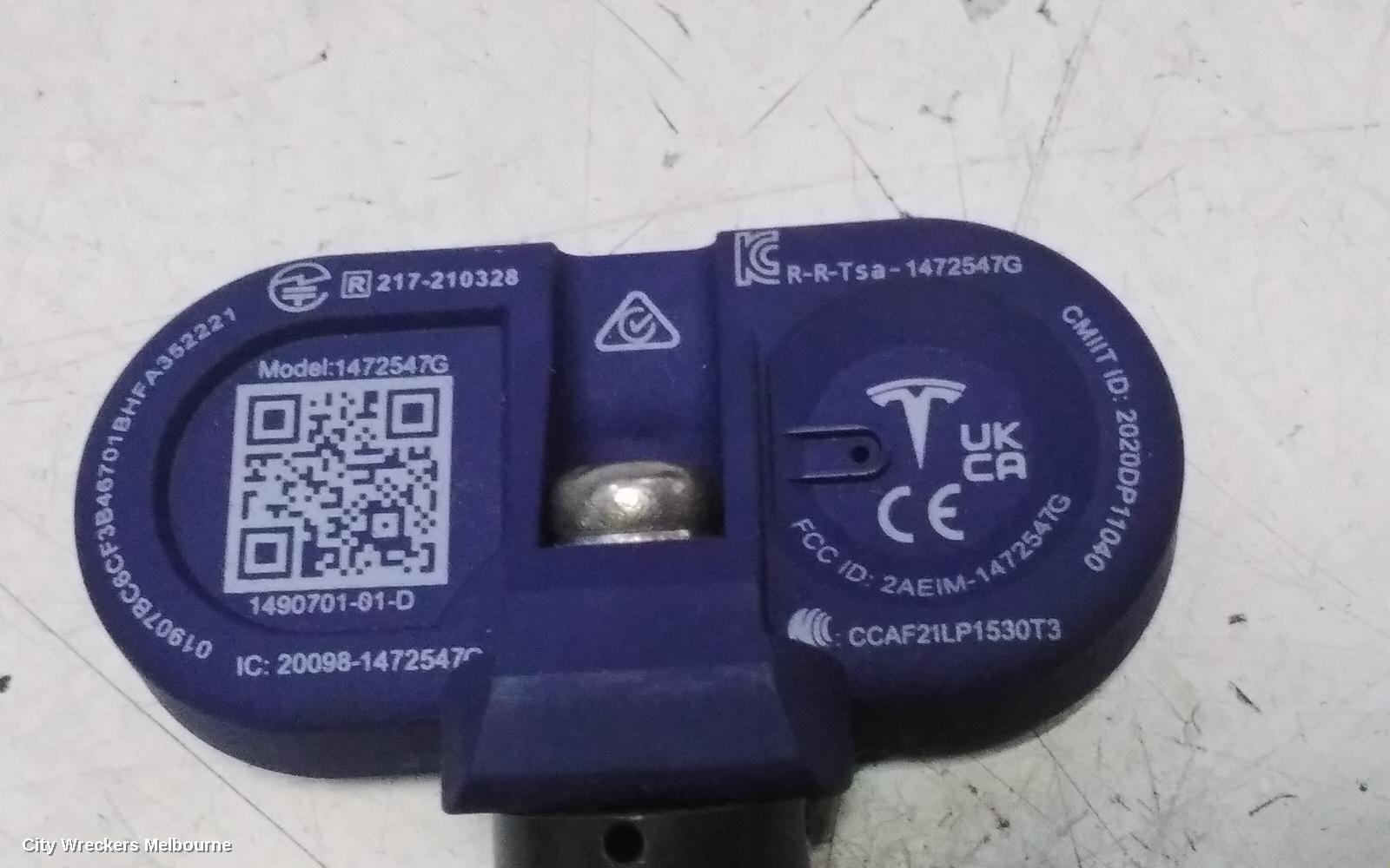 TESLA MODEL Y, 1ST GEN, 03/2022 ONWARDS, 20098-1472547G  TYRE PRESSURE SENSOR: 151642